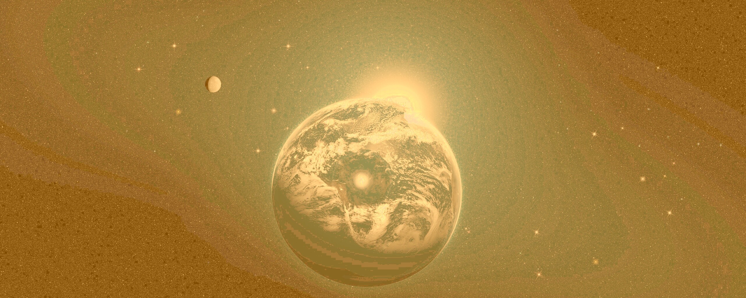 Вид на Землю из космоса обои