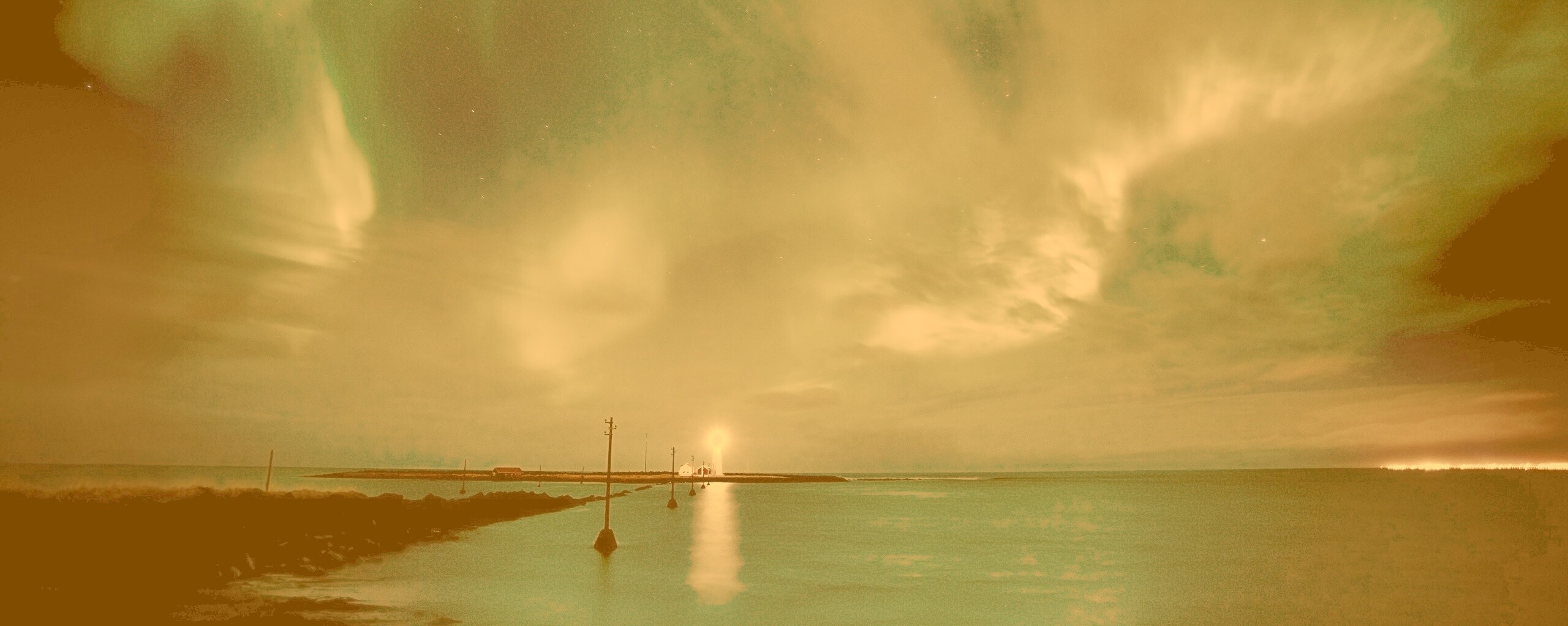 Ночь на севере обои