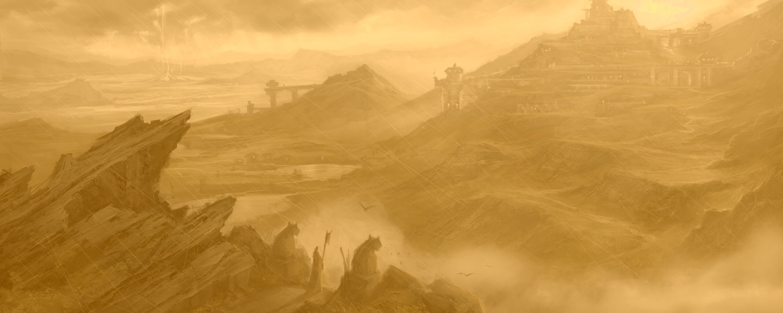 Пейзаж из Dragon Age 2 обои