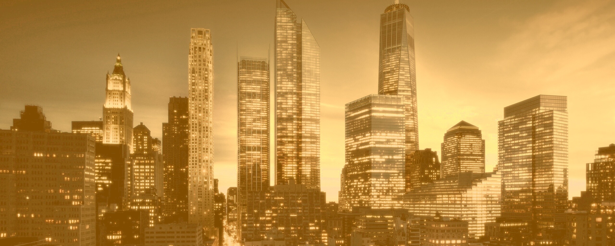 Ночной город обои