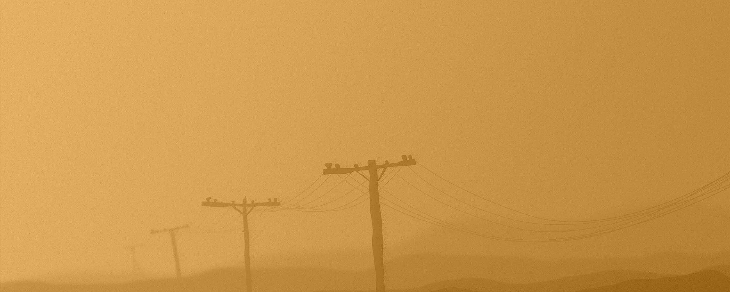 Столбы в тумане обои