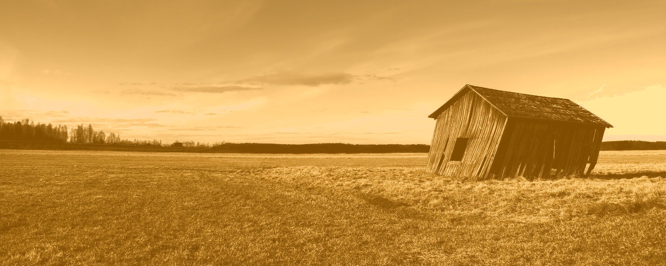 Покосившийся сарай обои