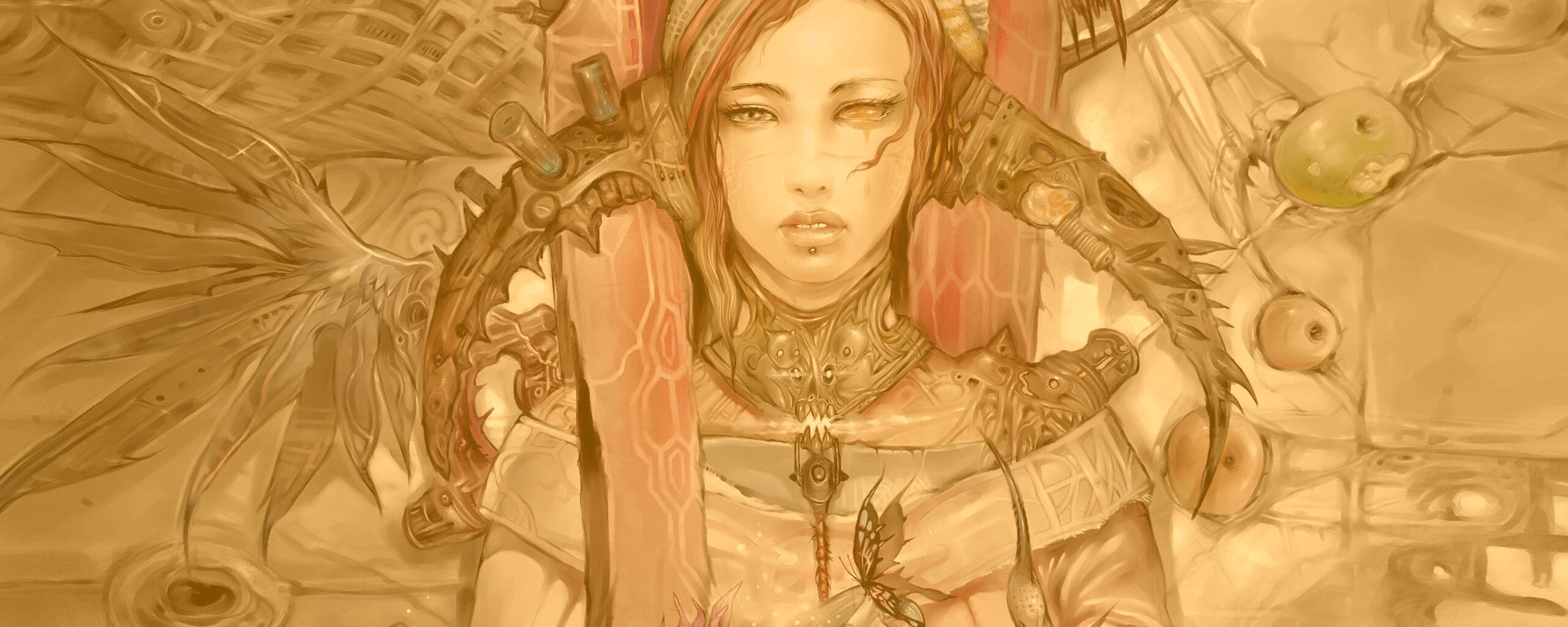 Странная девушка обои