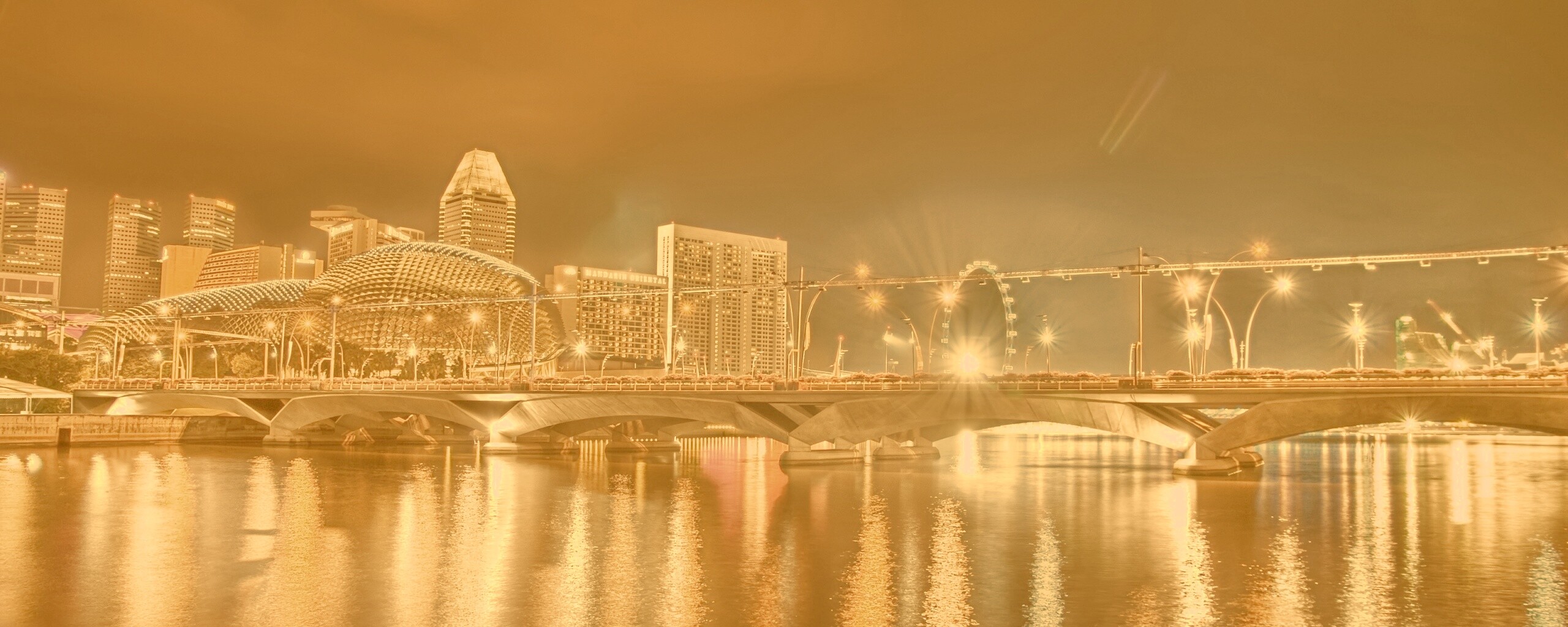 Ночной город обои