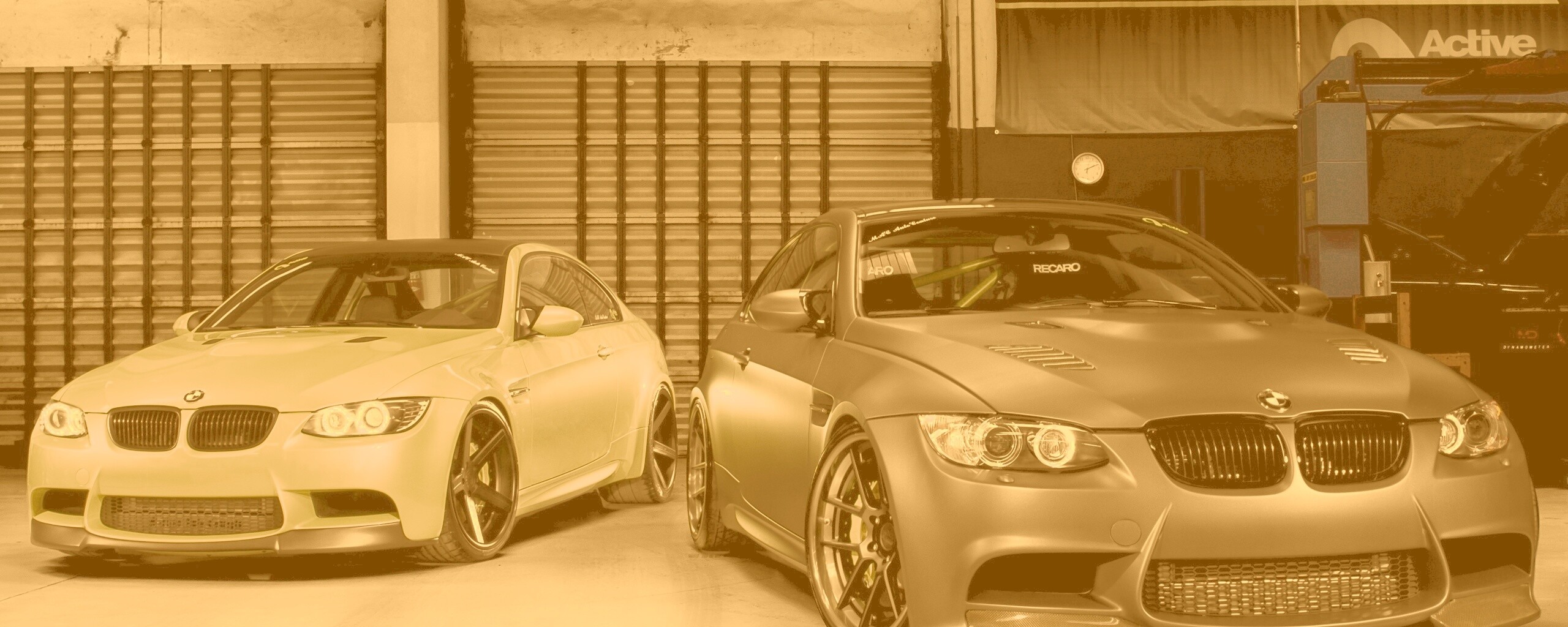 Черный и зеленый BMW M3 обои