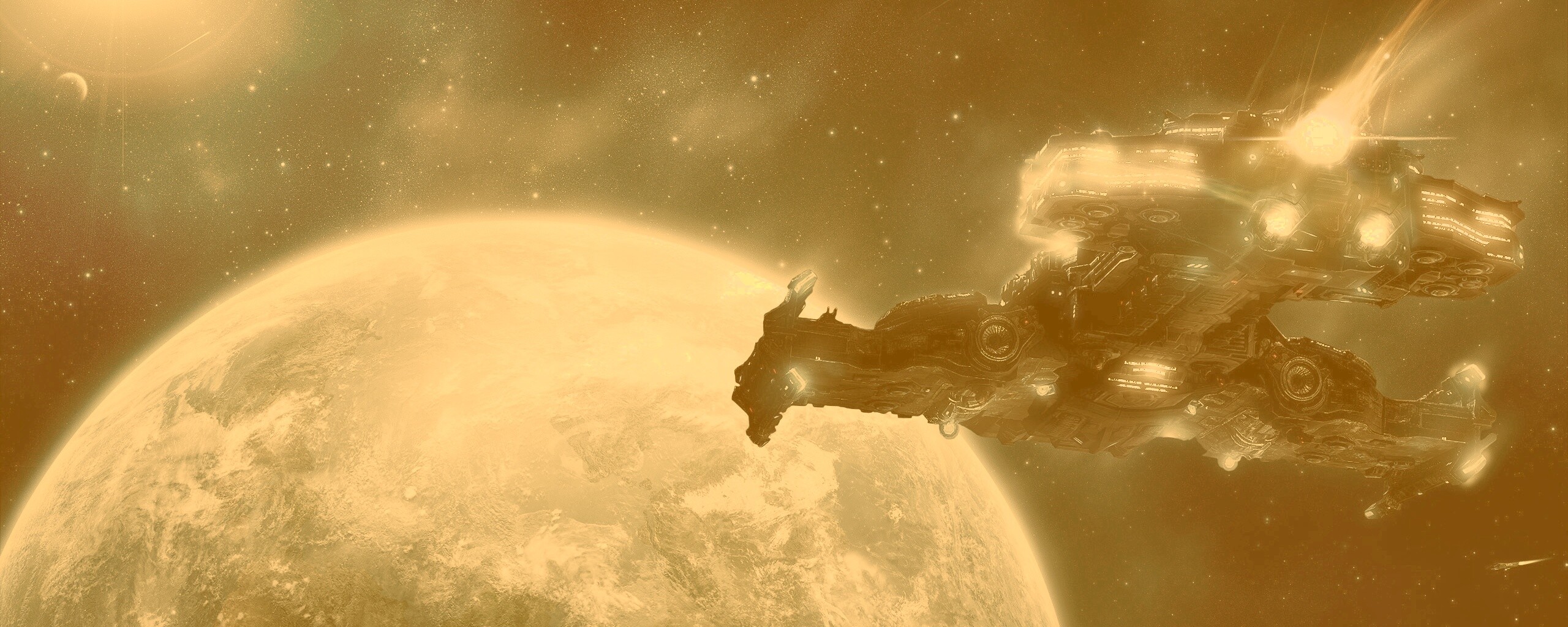 Hyperion летит к земле обои