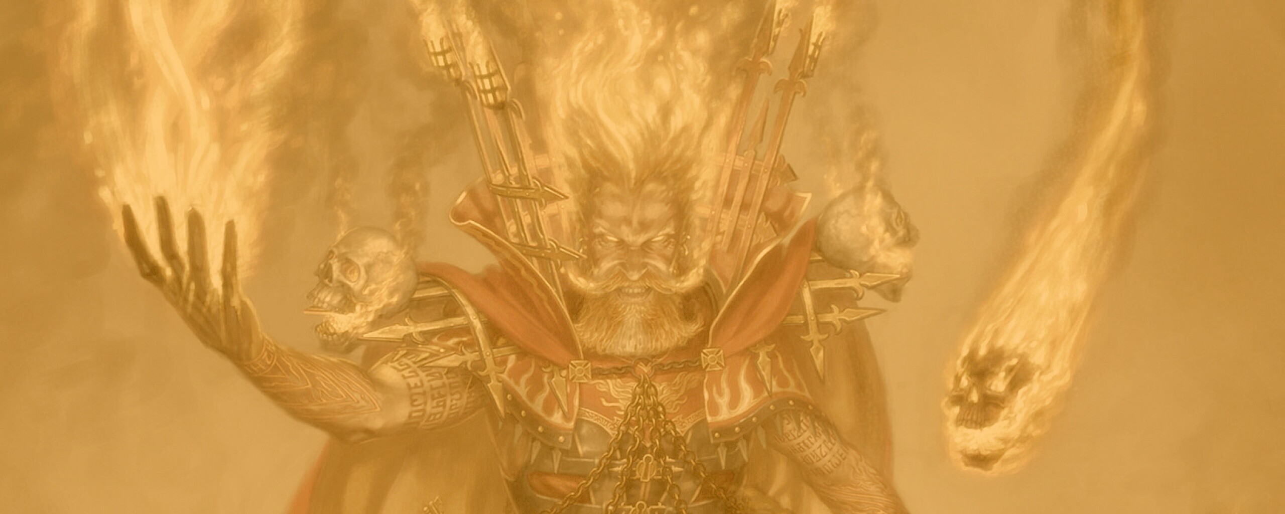 Огненный демон обои