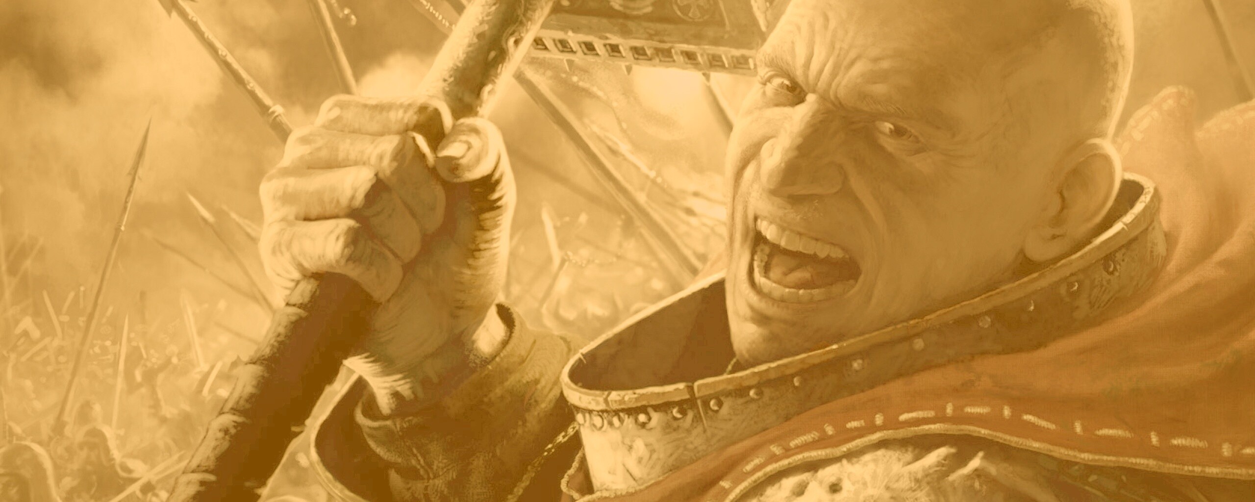 Воин с боевым молотом обои