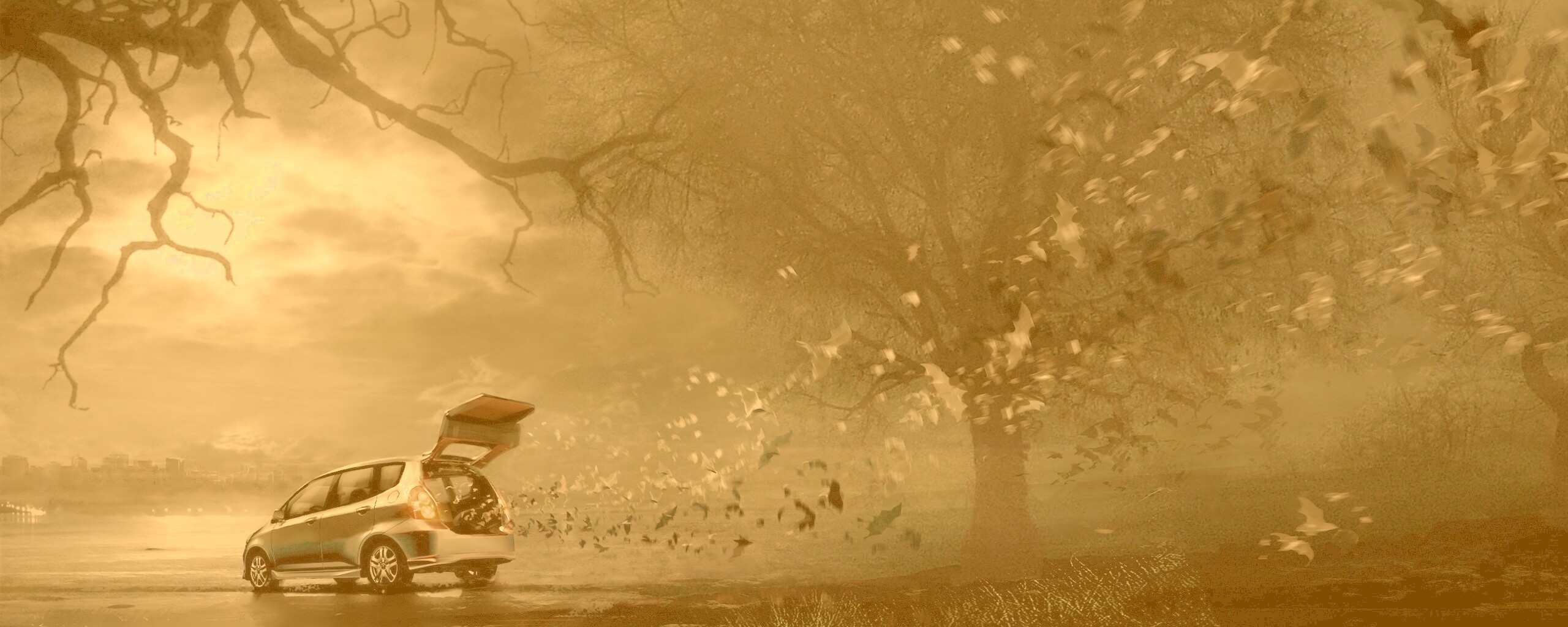 Темное авто обои