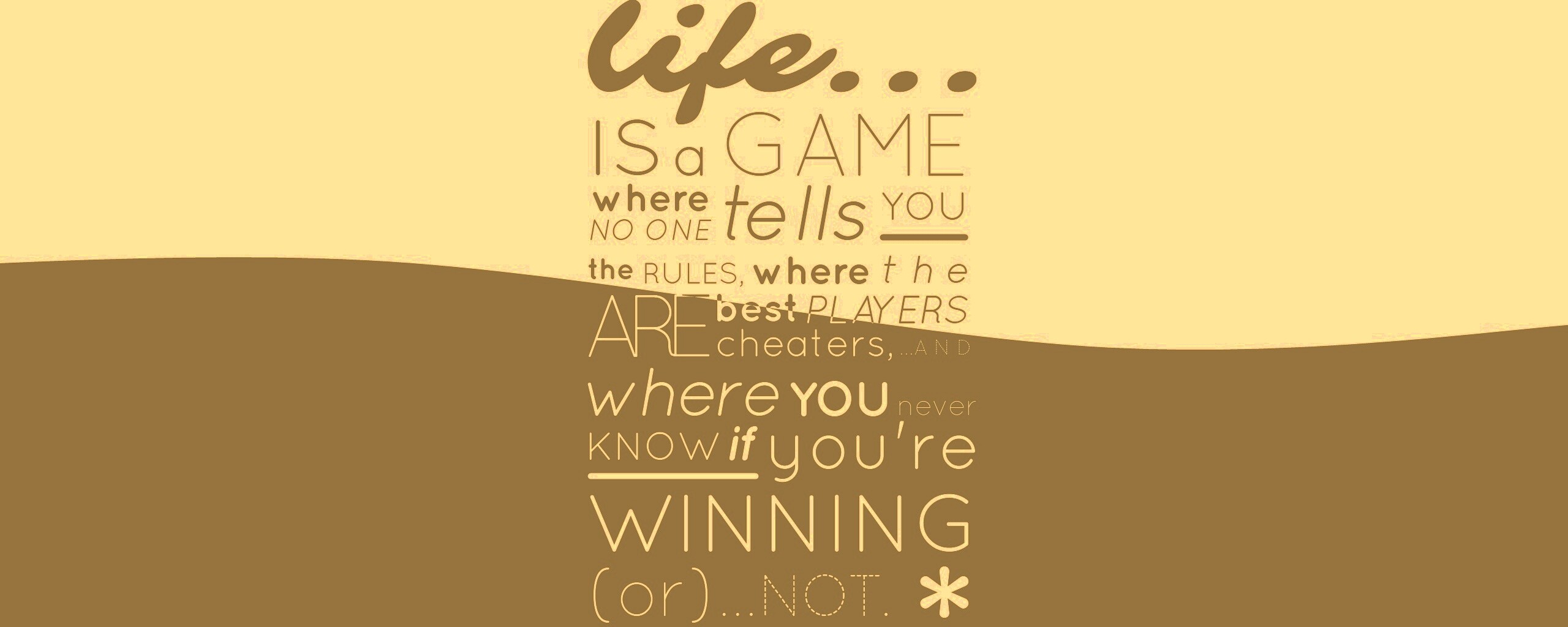 Жизнь - игра обои