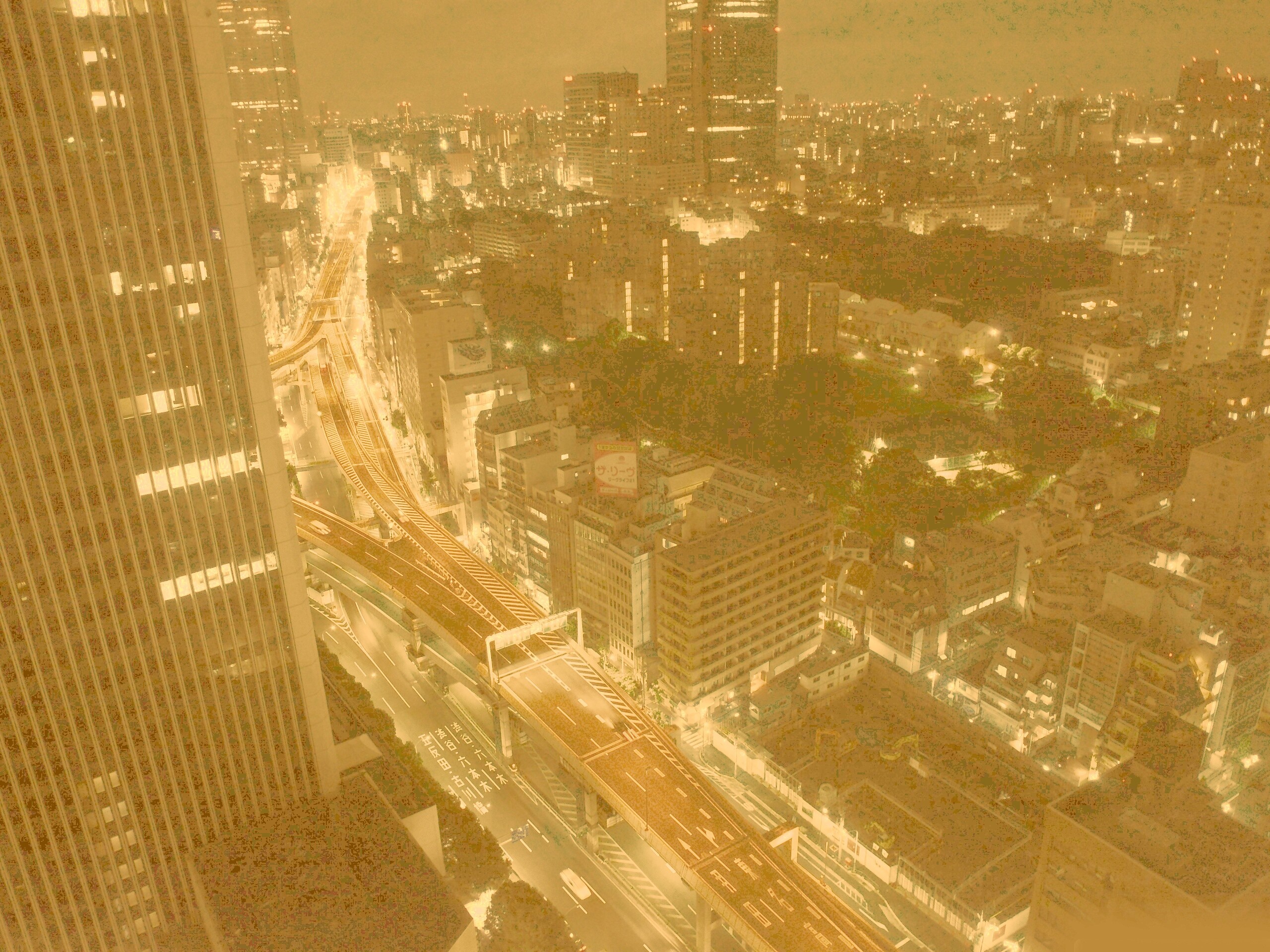 Вид на автостраду обои