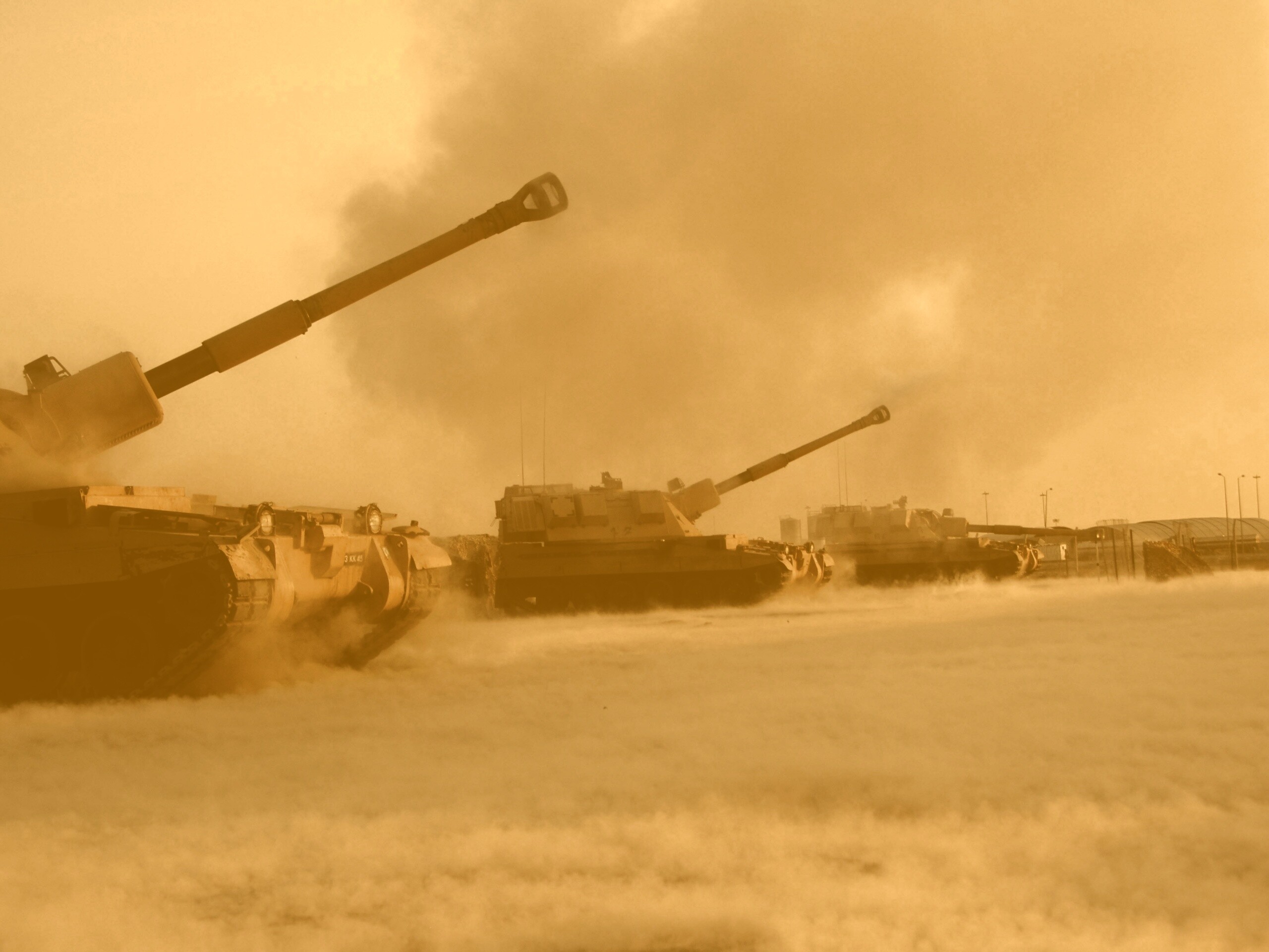 Британская самоходная артиллериская установка обои