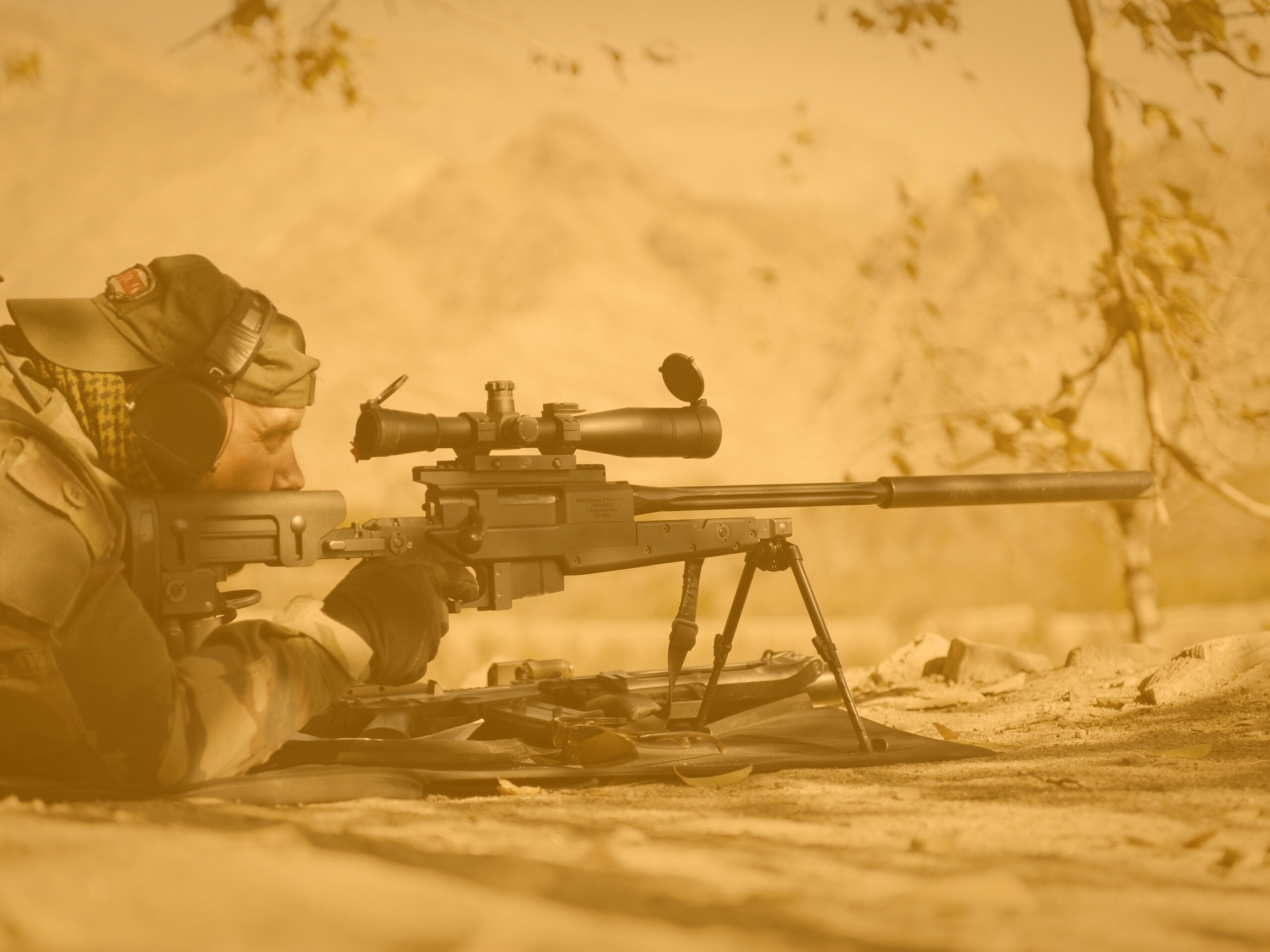 Стрелок в засаде обои