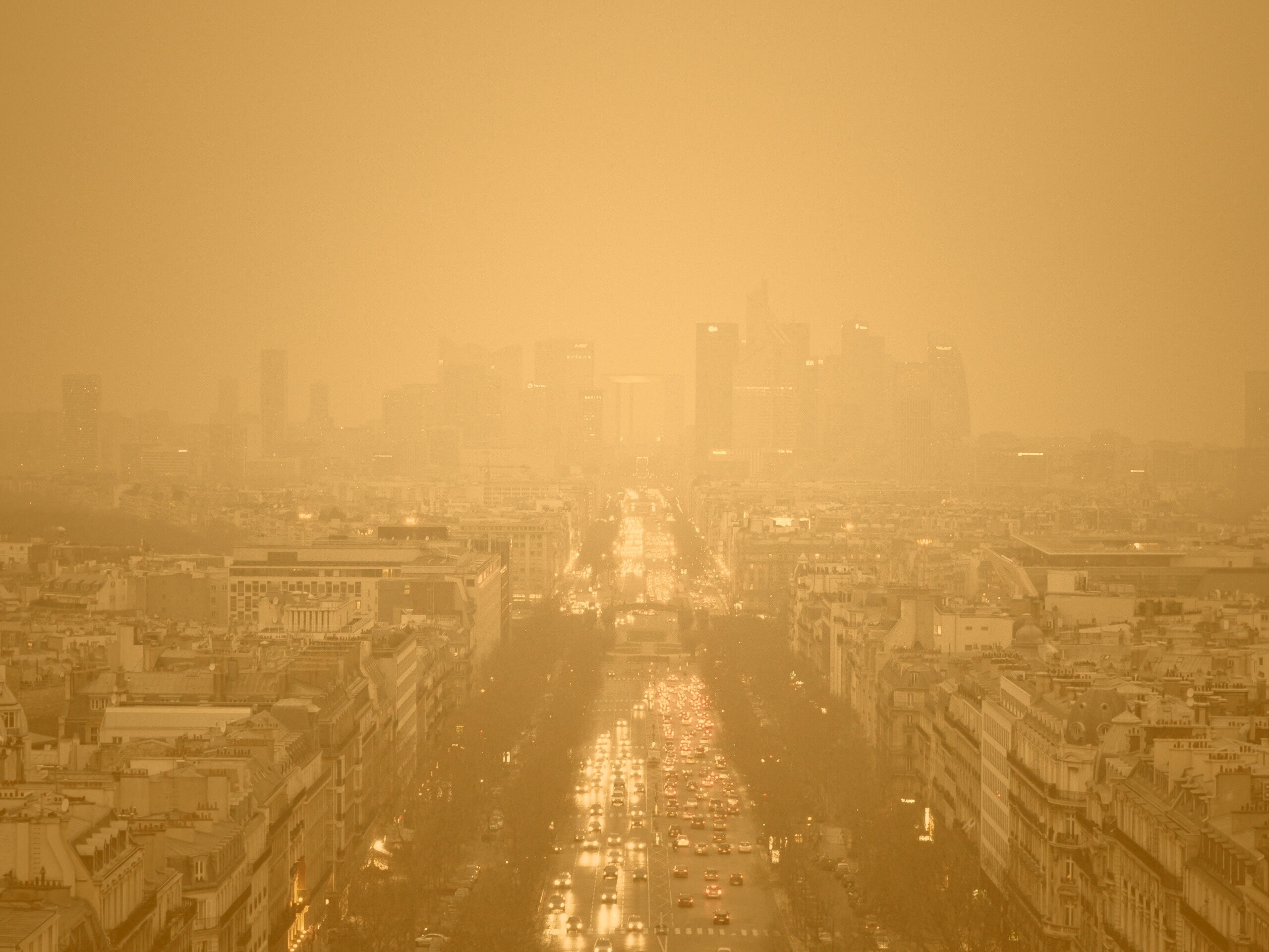 Ночной город в тумане обои