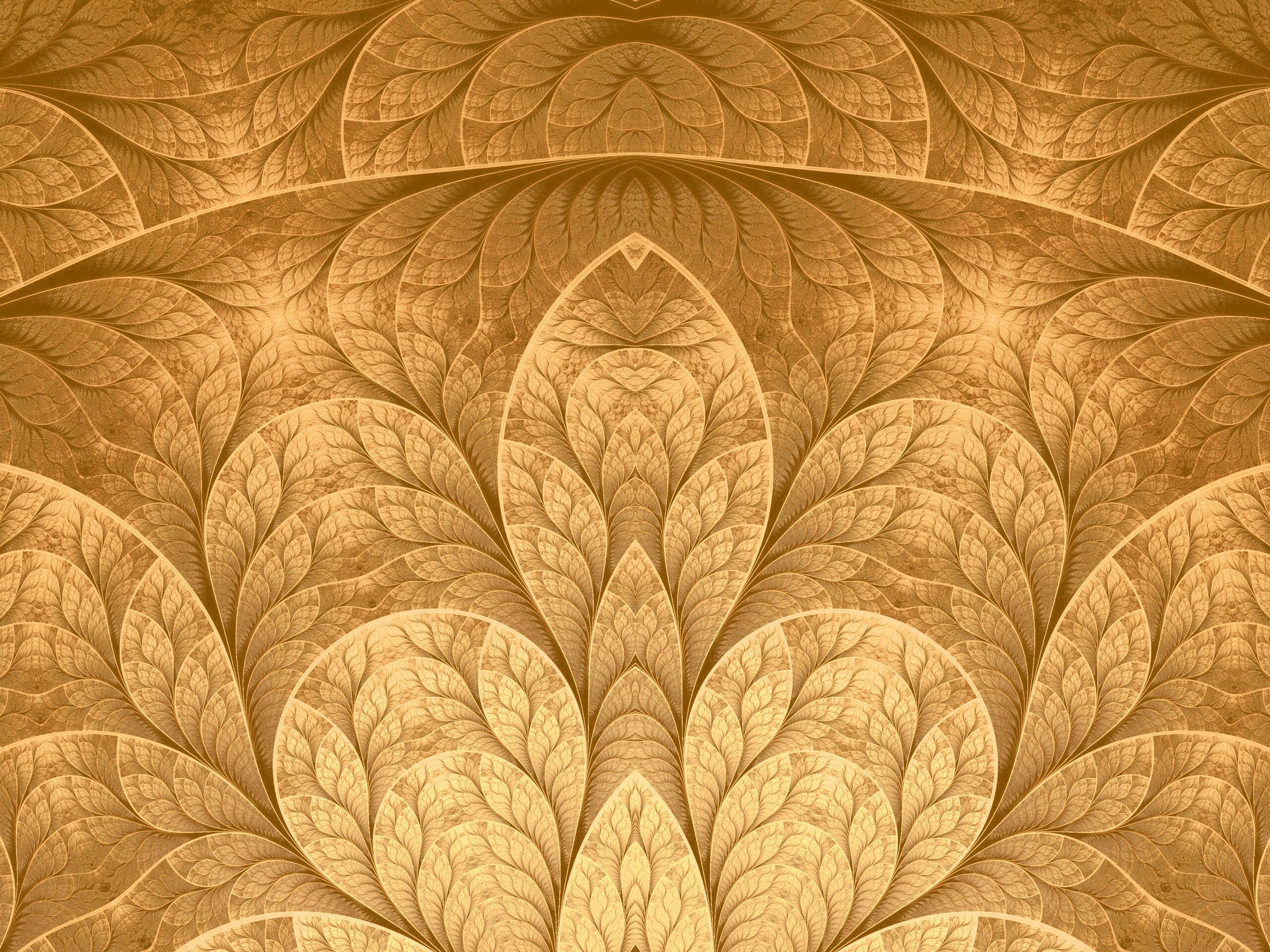 Фрактальные листья обои