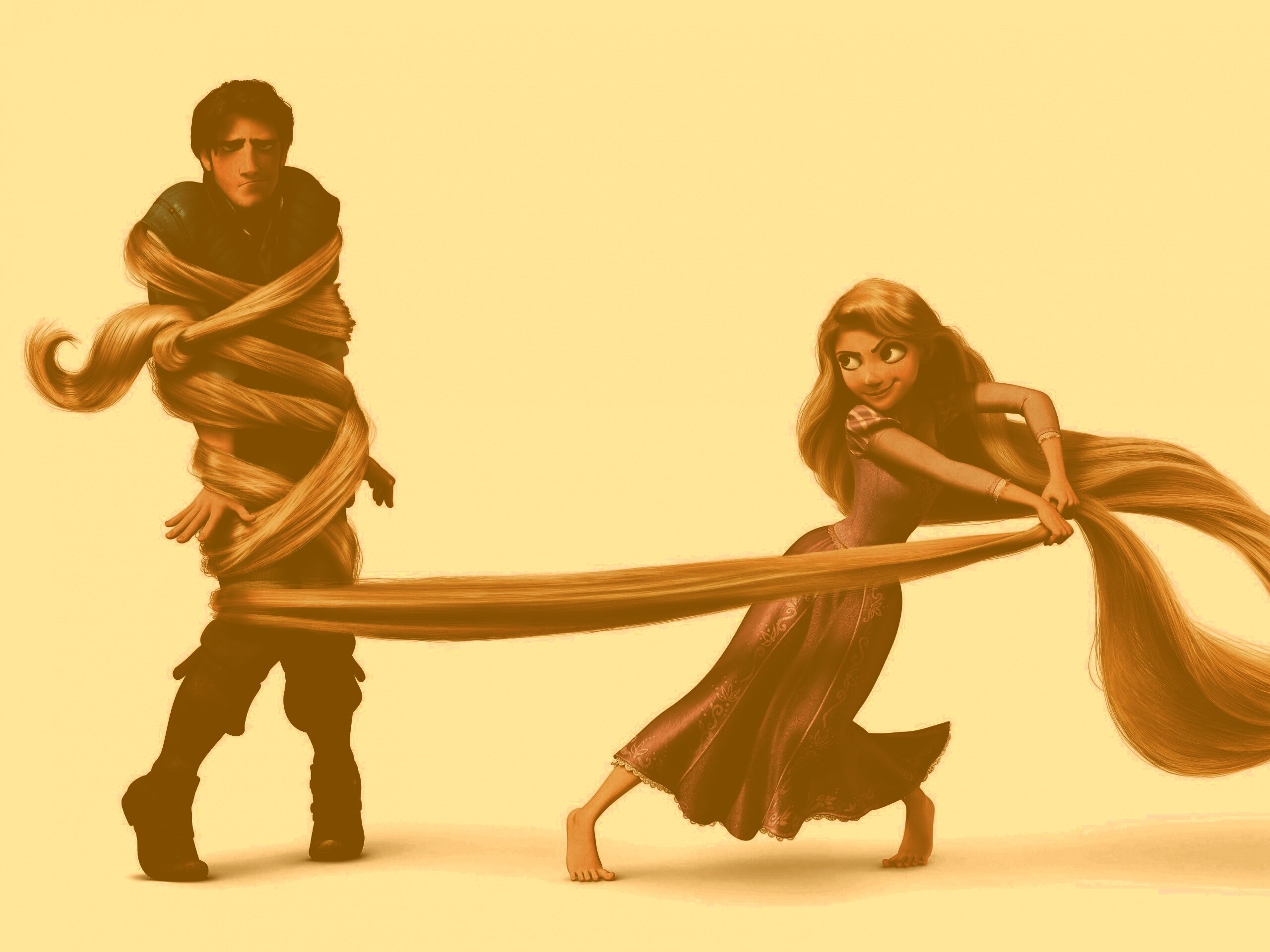 Рапунцель и пойманный Флин обои