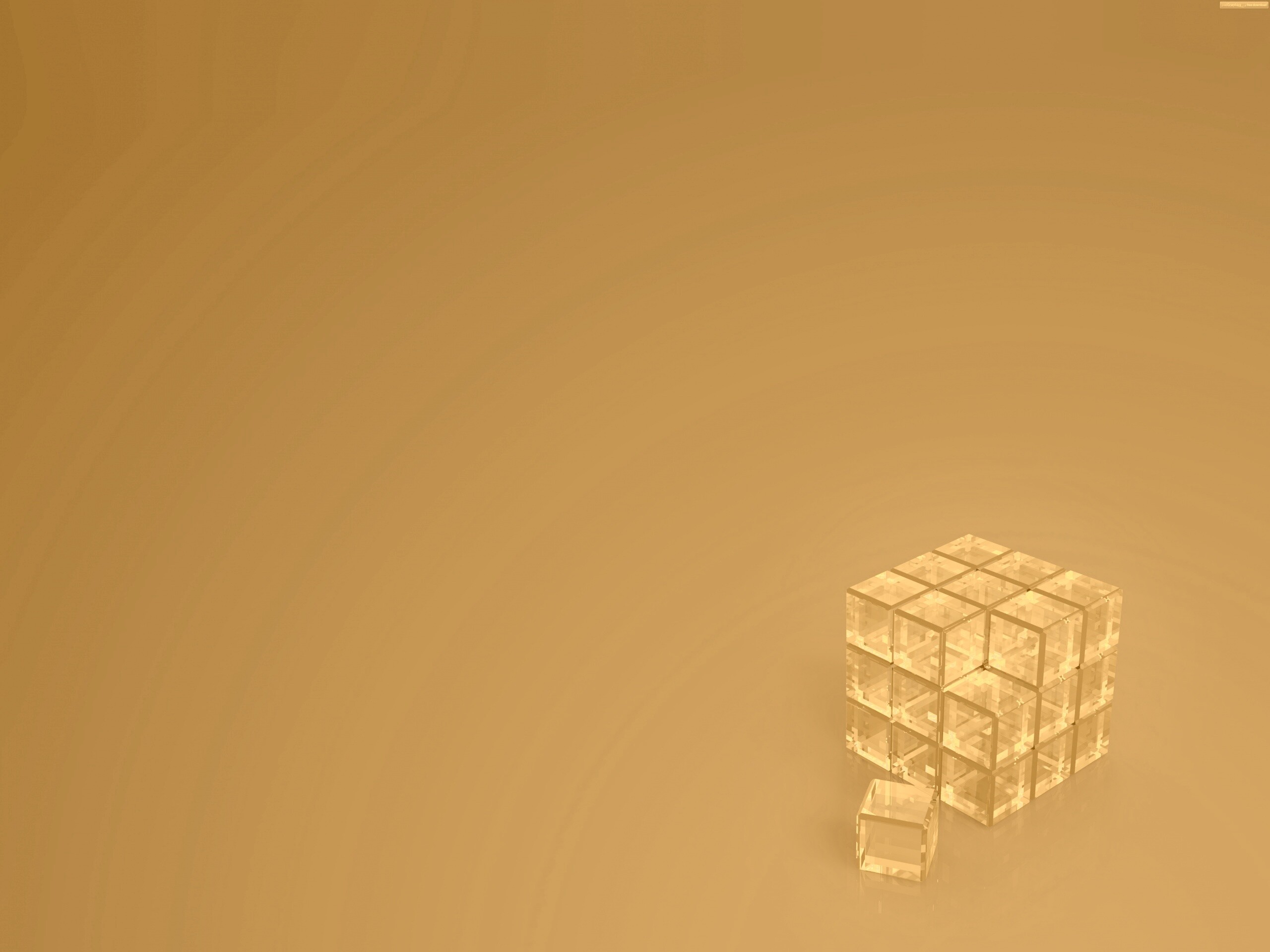 Стеклянный куб обои