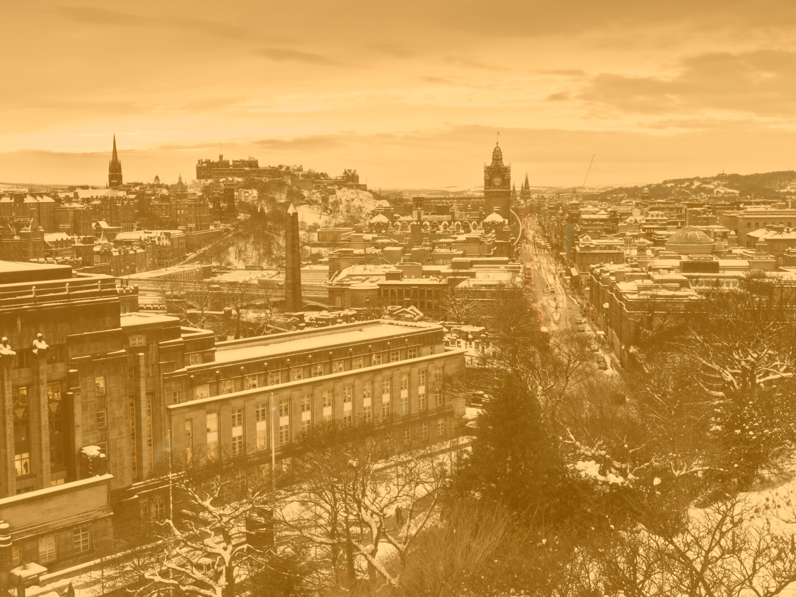 Вид на Эдинбург обои