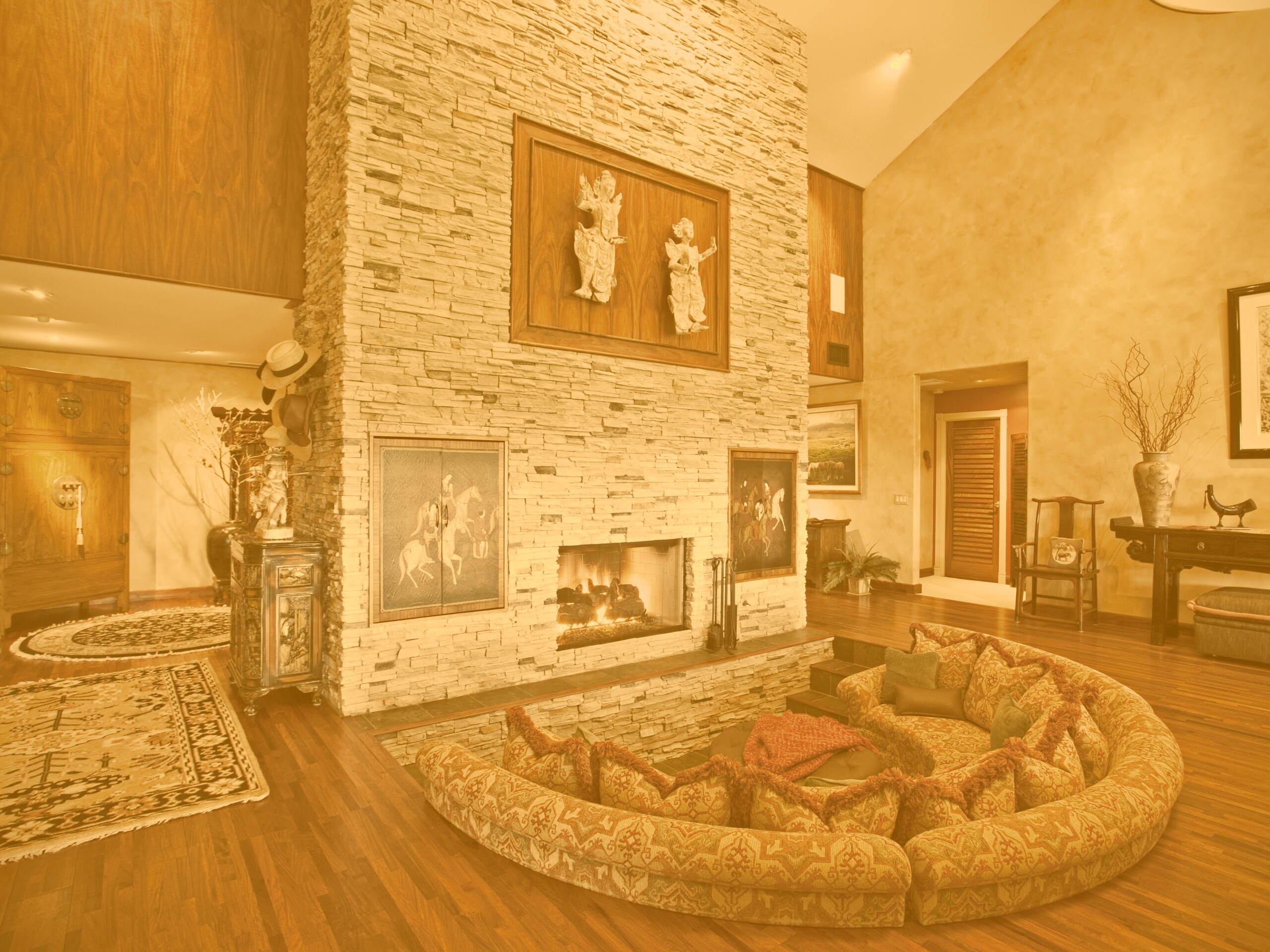 Интерьер гостинной обои