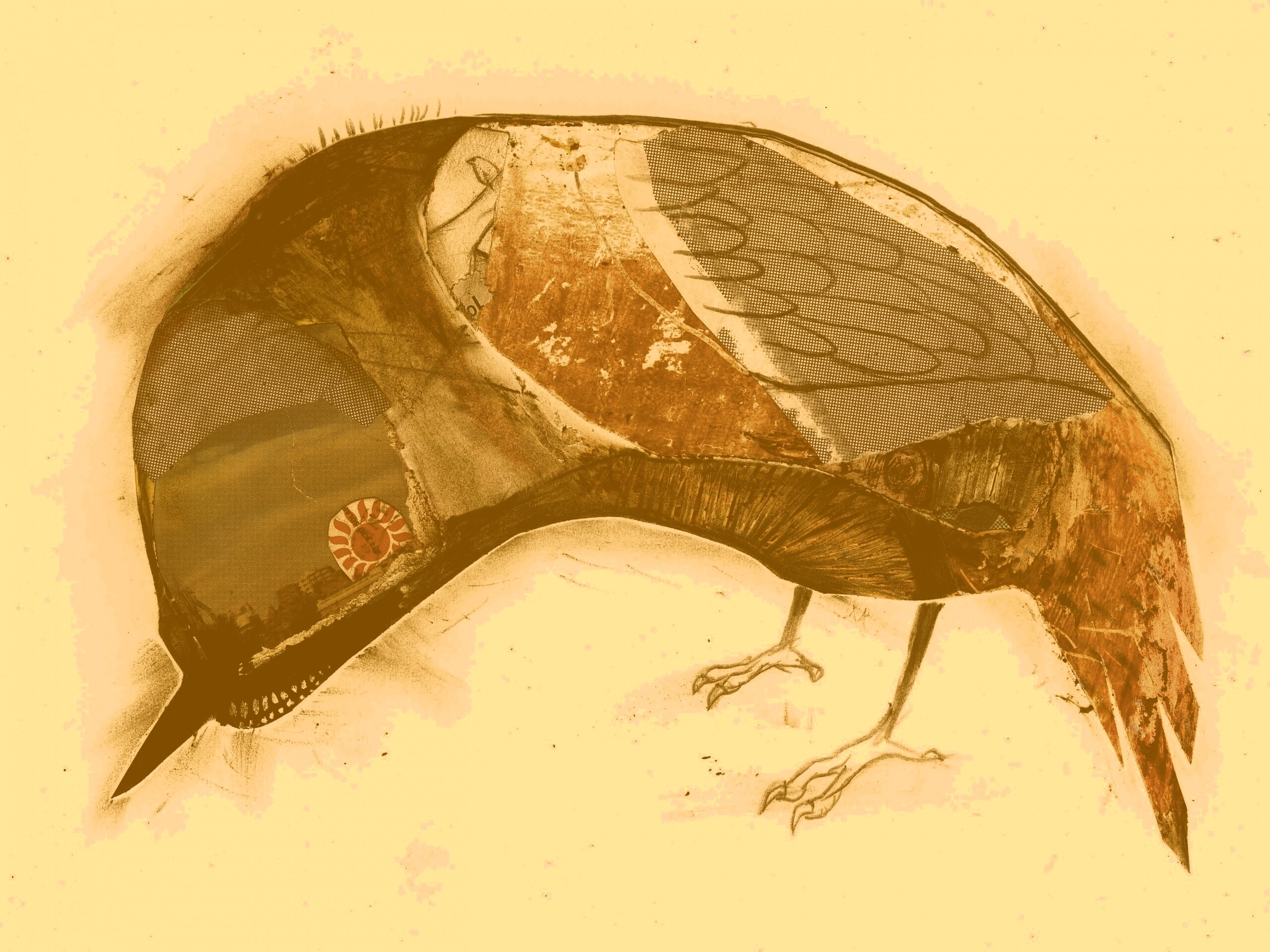 Аппликация Стефана Томпсона "Птица" обои