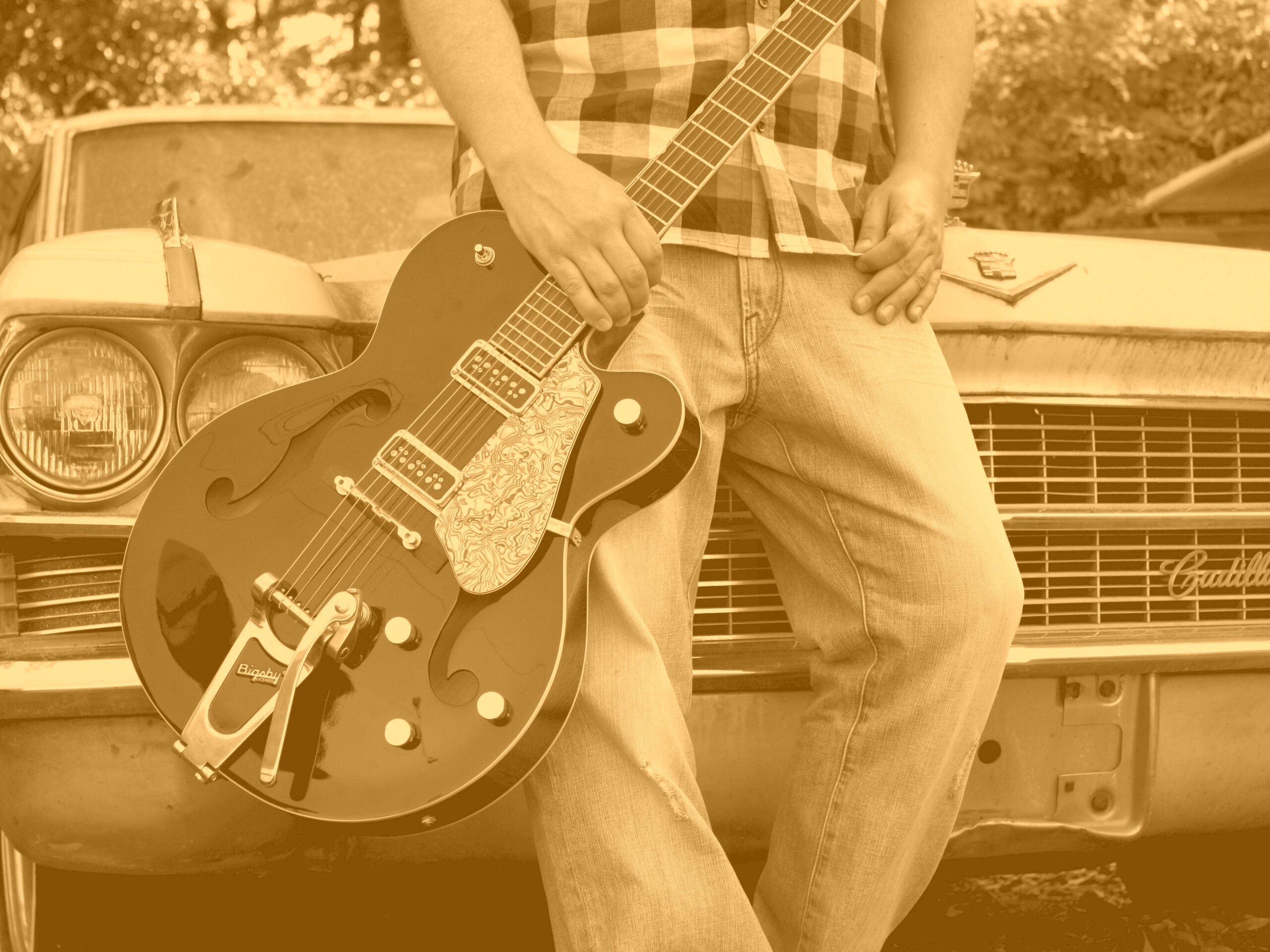 Gretsch и Cadillac обои