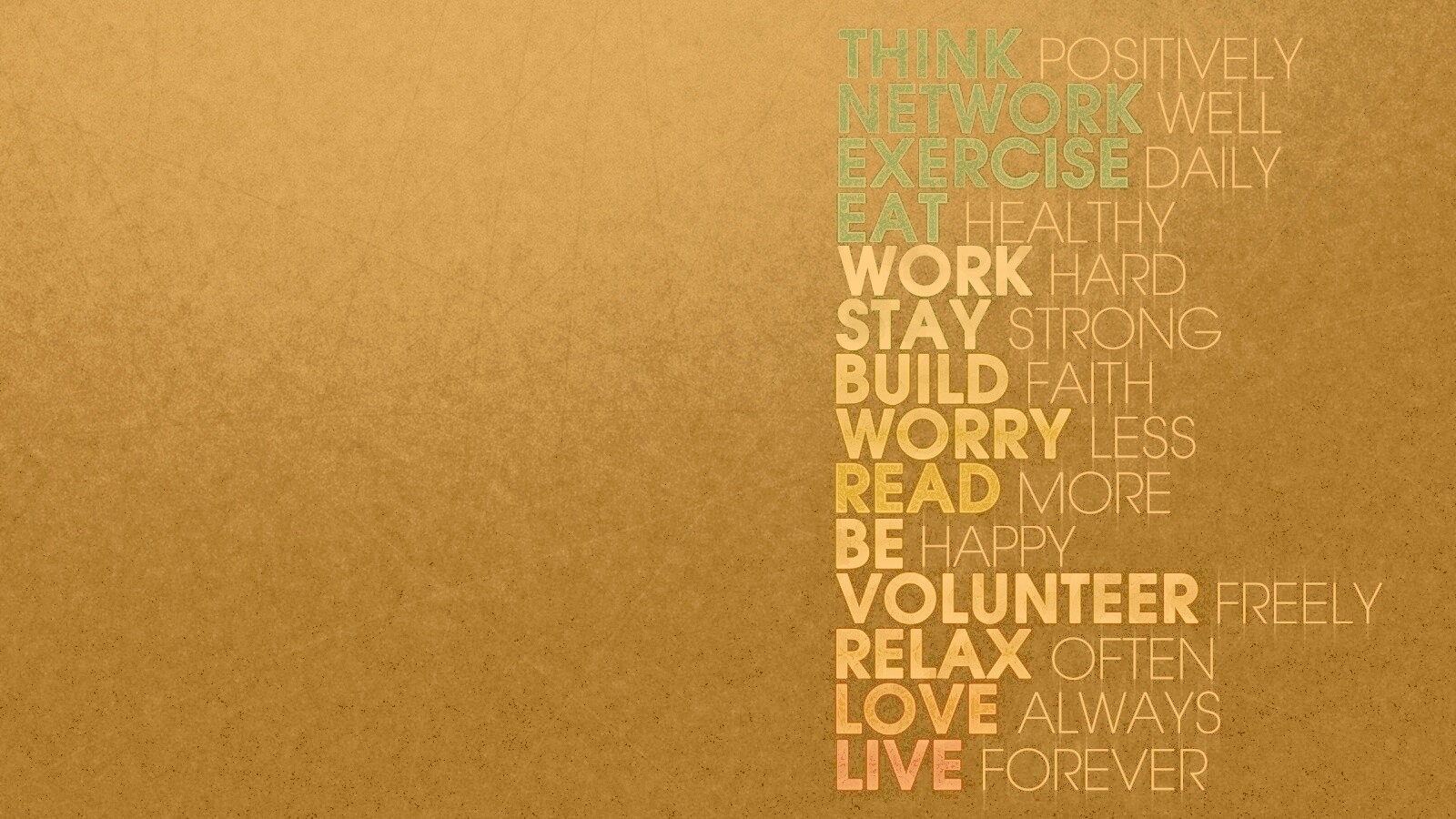 Think possitively обои