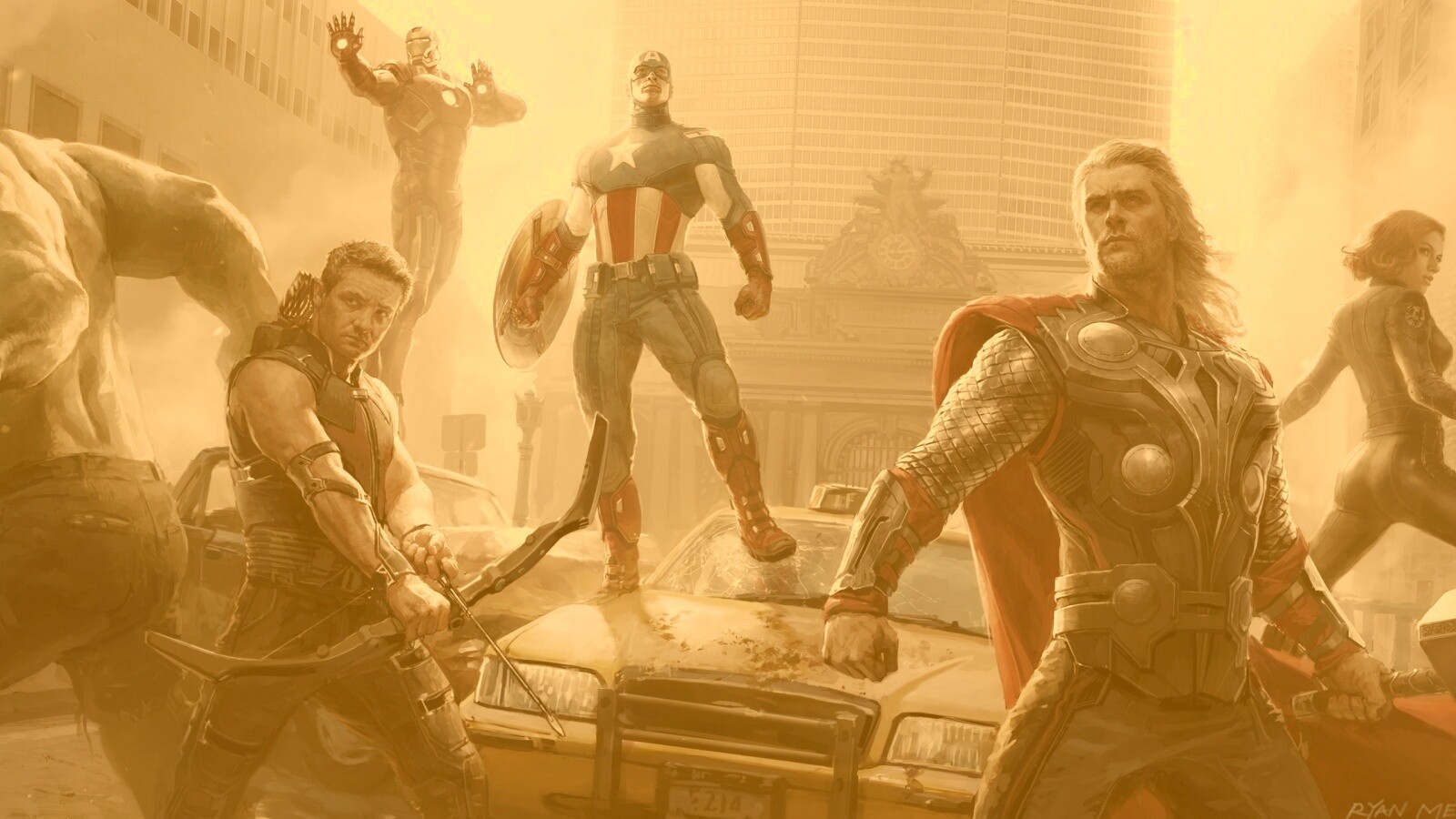 Арт к фильму Мстители обои