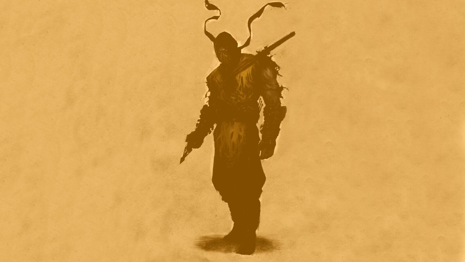 Скорпион из Мортал Комбат обои