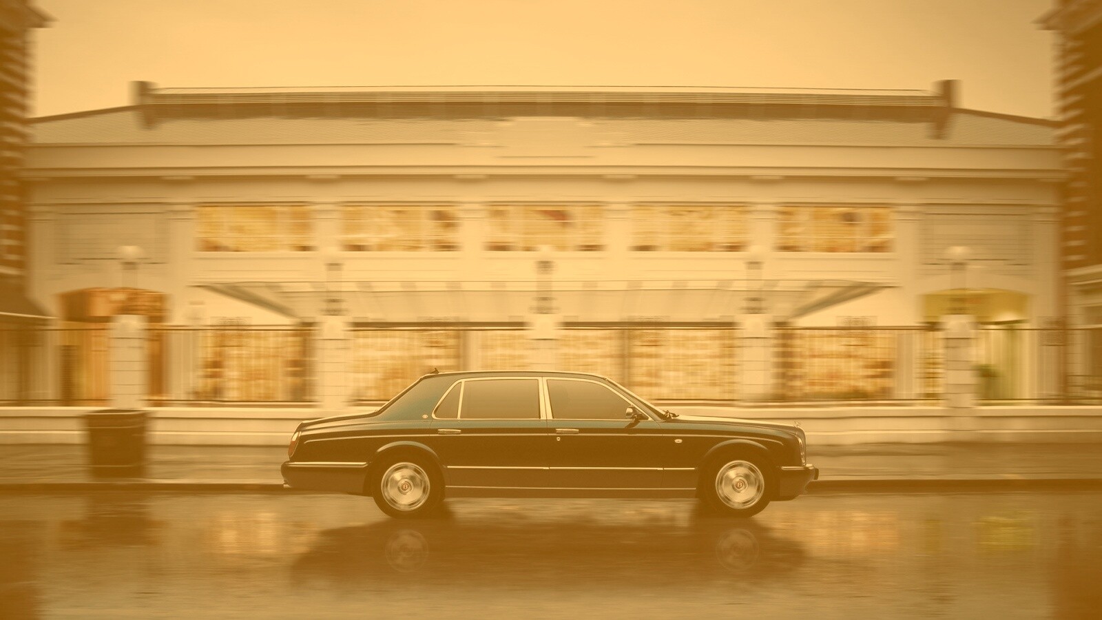 Бентли в городе обои