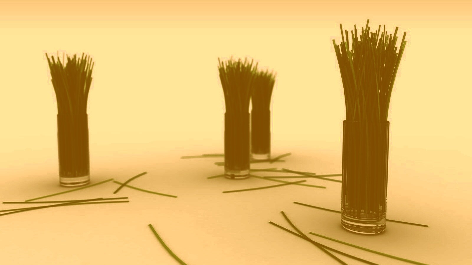 Трава в стакане обои