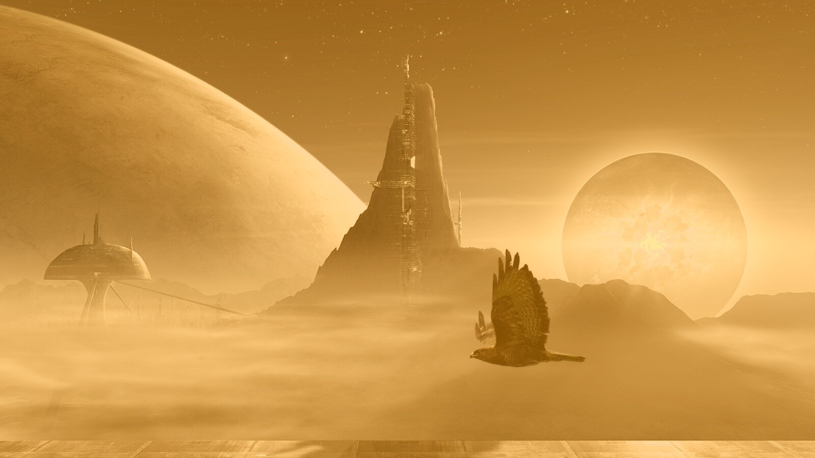 Город на другой планете обои