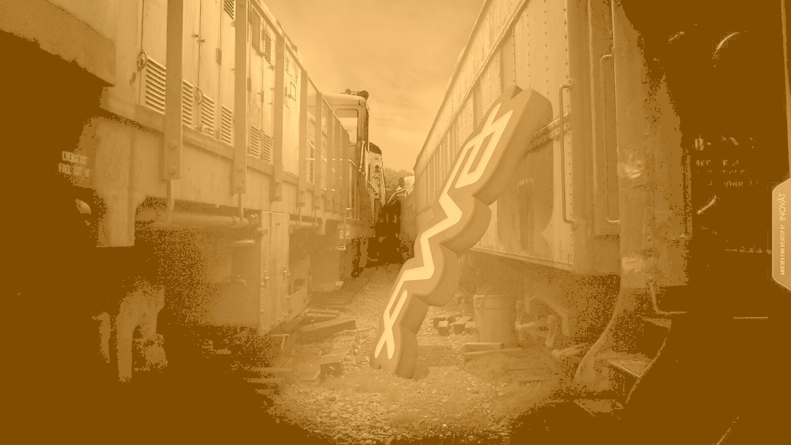 Упавшая вывеска обои