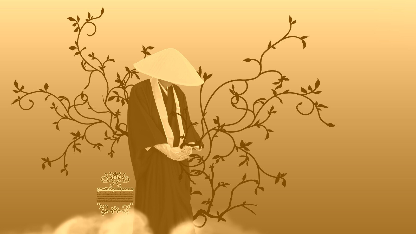 Молящийся монах обои