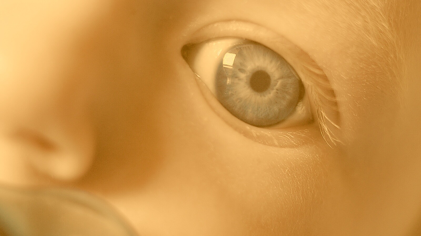 Синий глаз ребенка обои