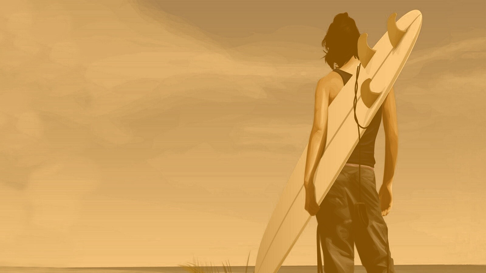 В ожидании волны обои