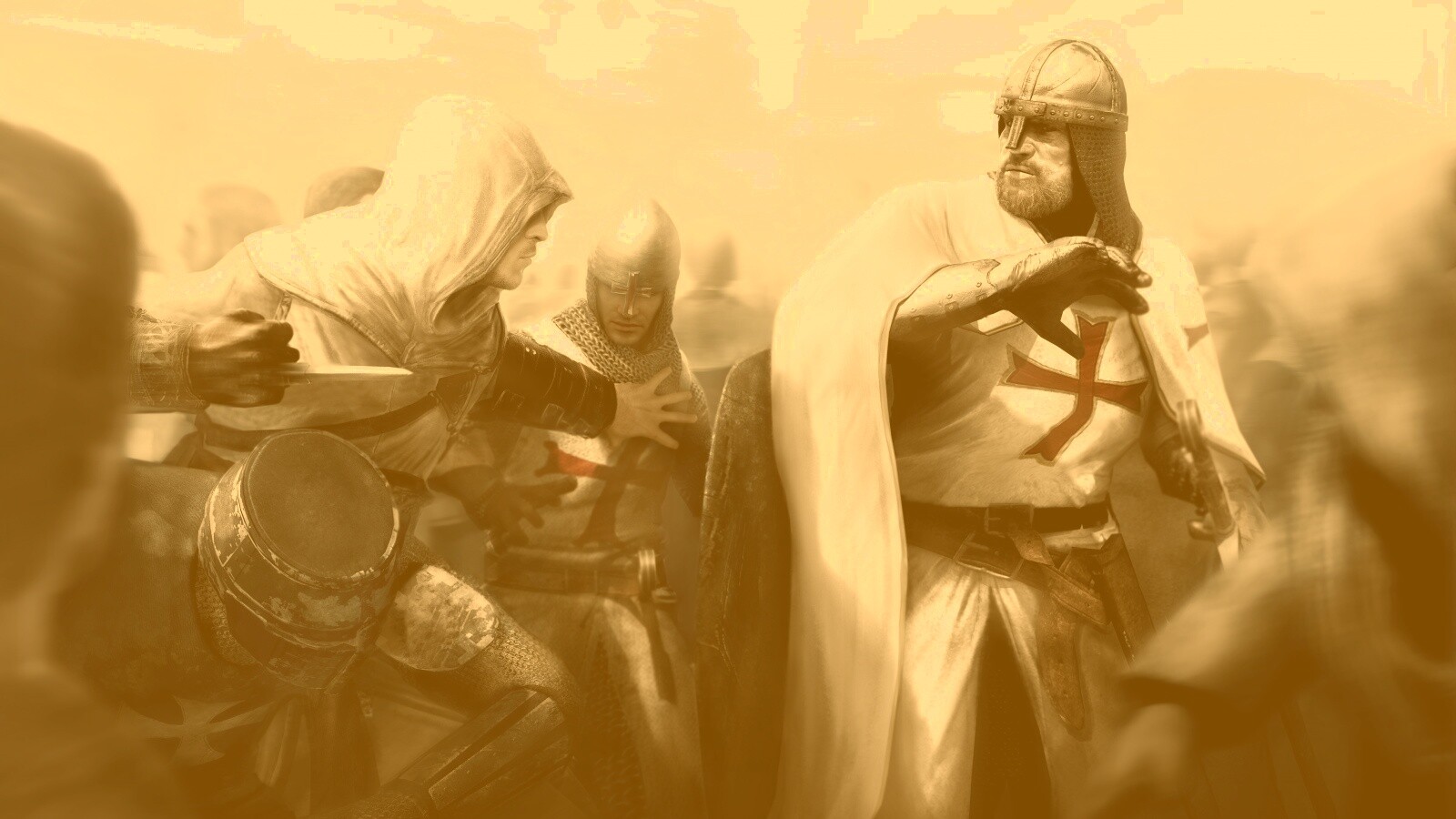 Ассасин убивает томплиера обои