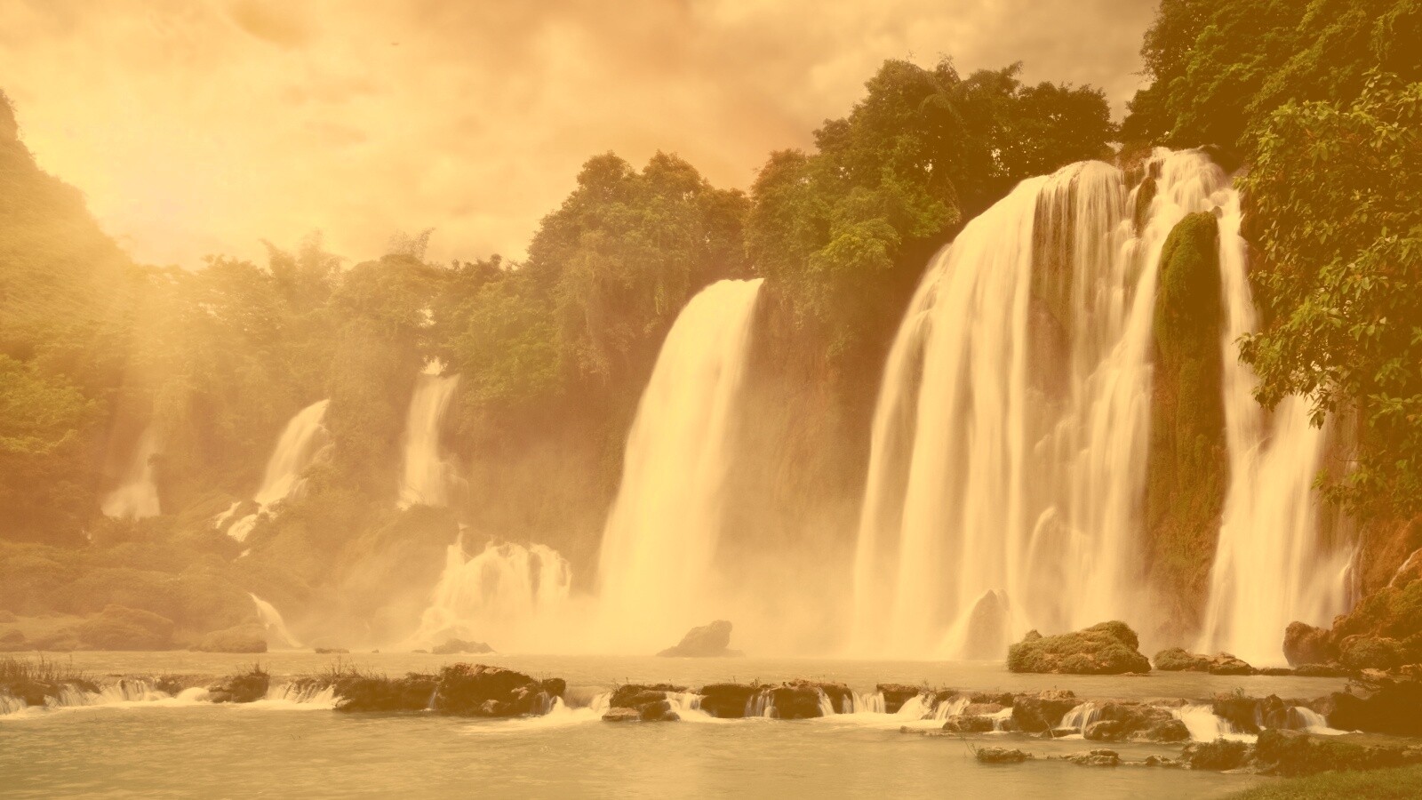 Водопады в джунглях обои