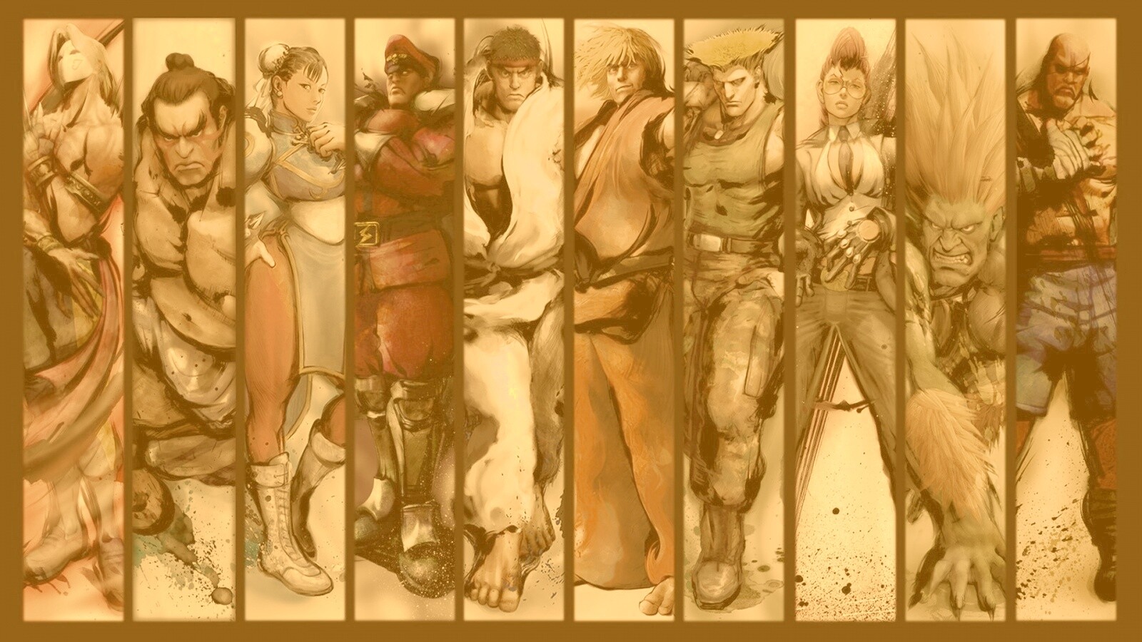 Герои игры Street FIghter обои