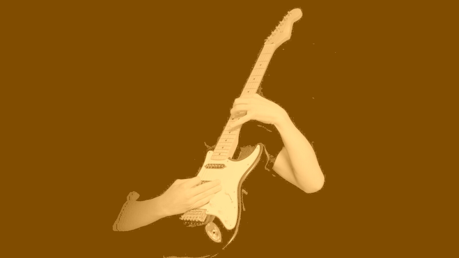 Игра на электрогитаре обои