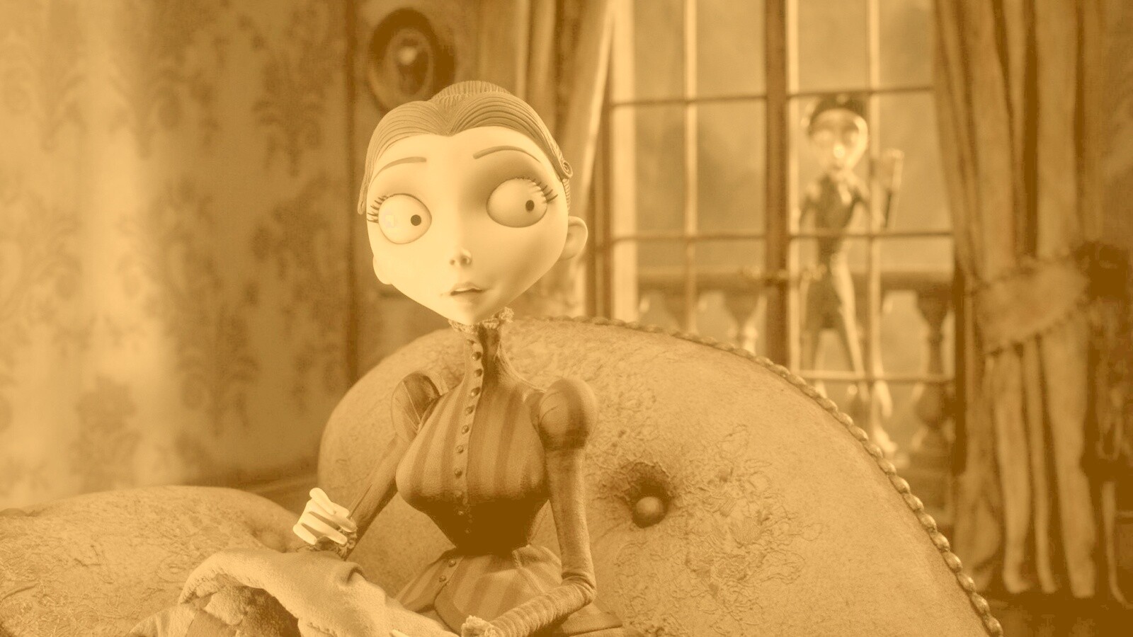 Мертвая невеста вышивает обои