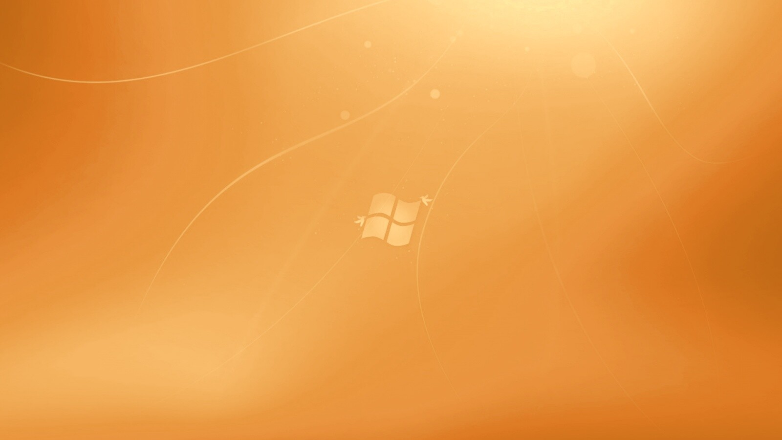Оранжевый логотип Windows обои