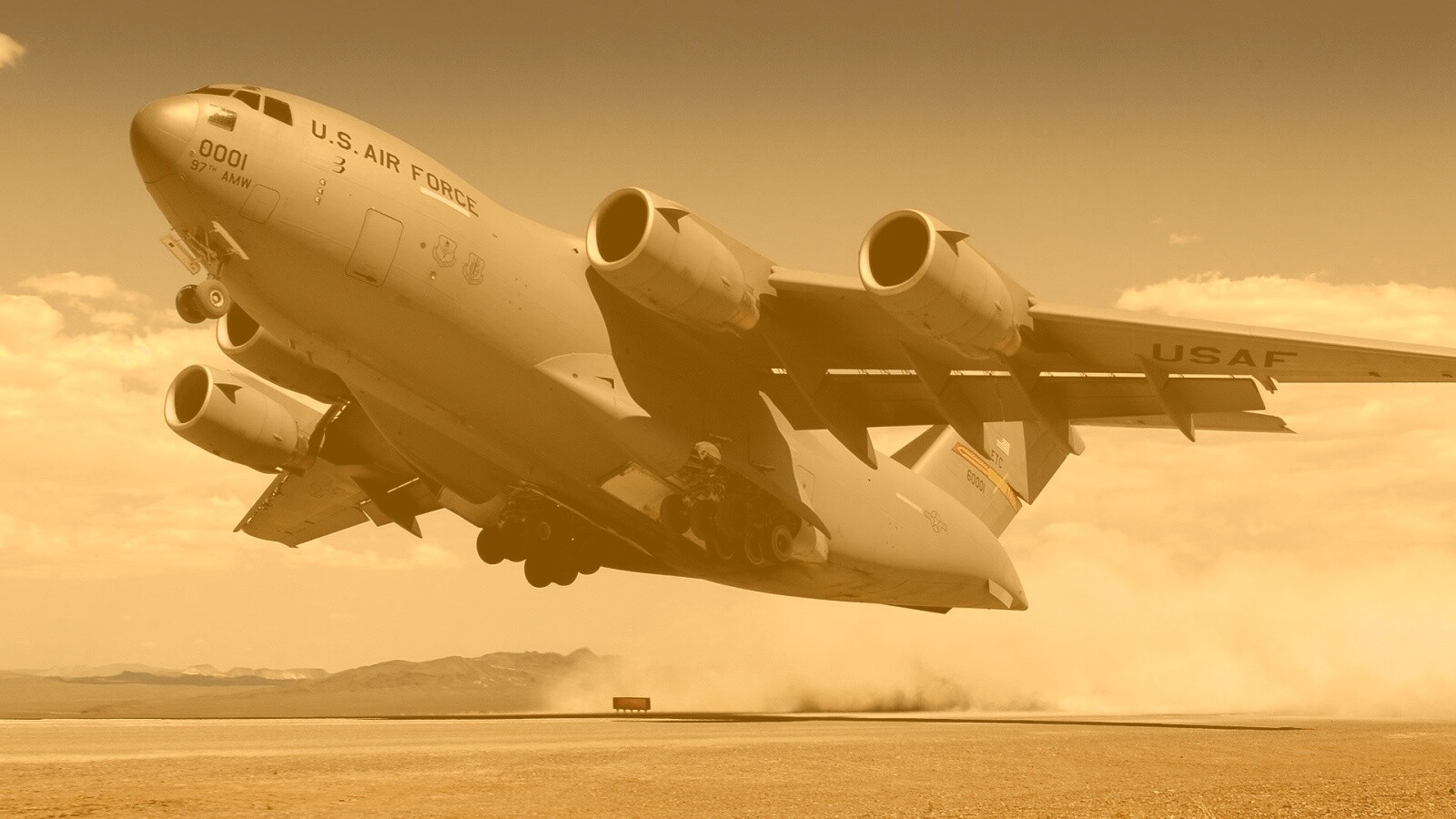 Транспортный самолет воздушных сил США обои