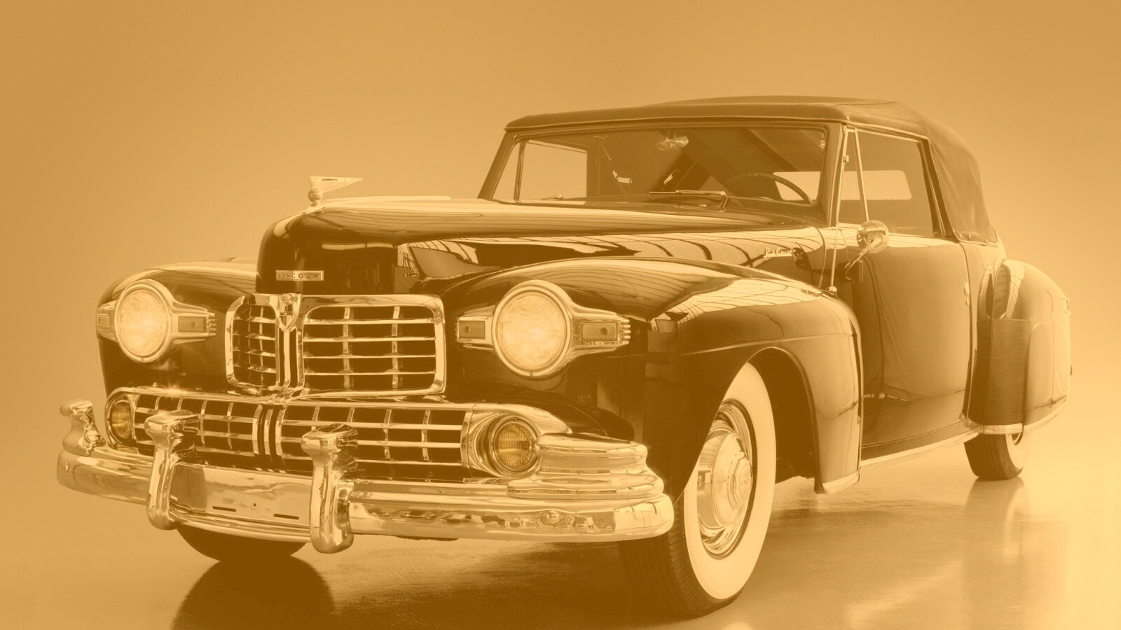 Черный ретро авто обои