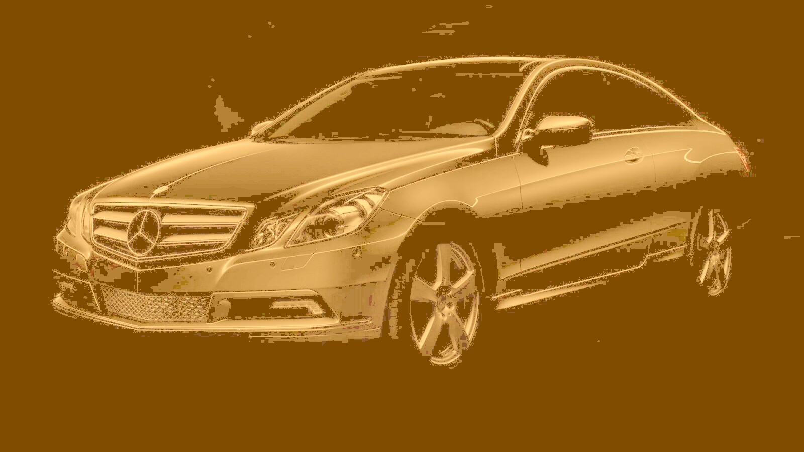 Черный Мерседес обои