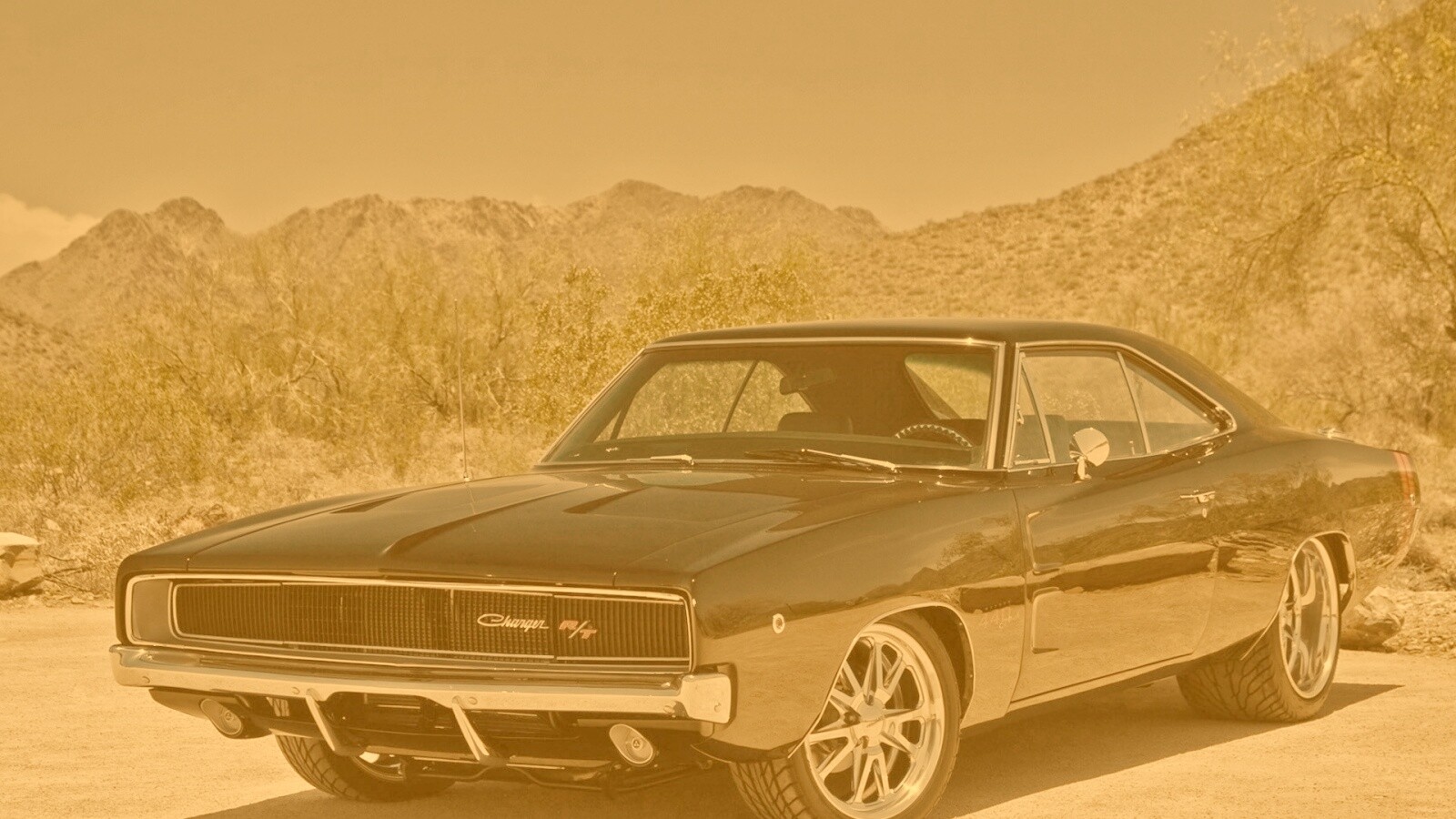 Черный Додж обои