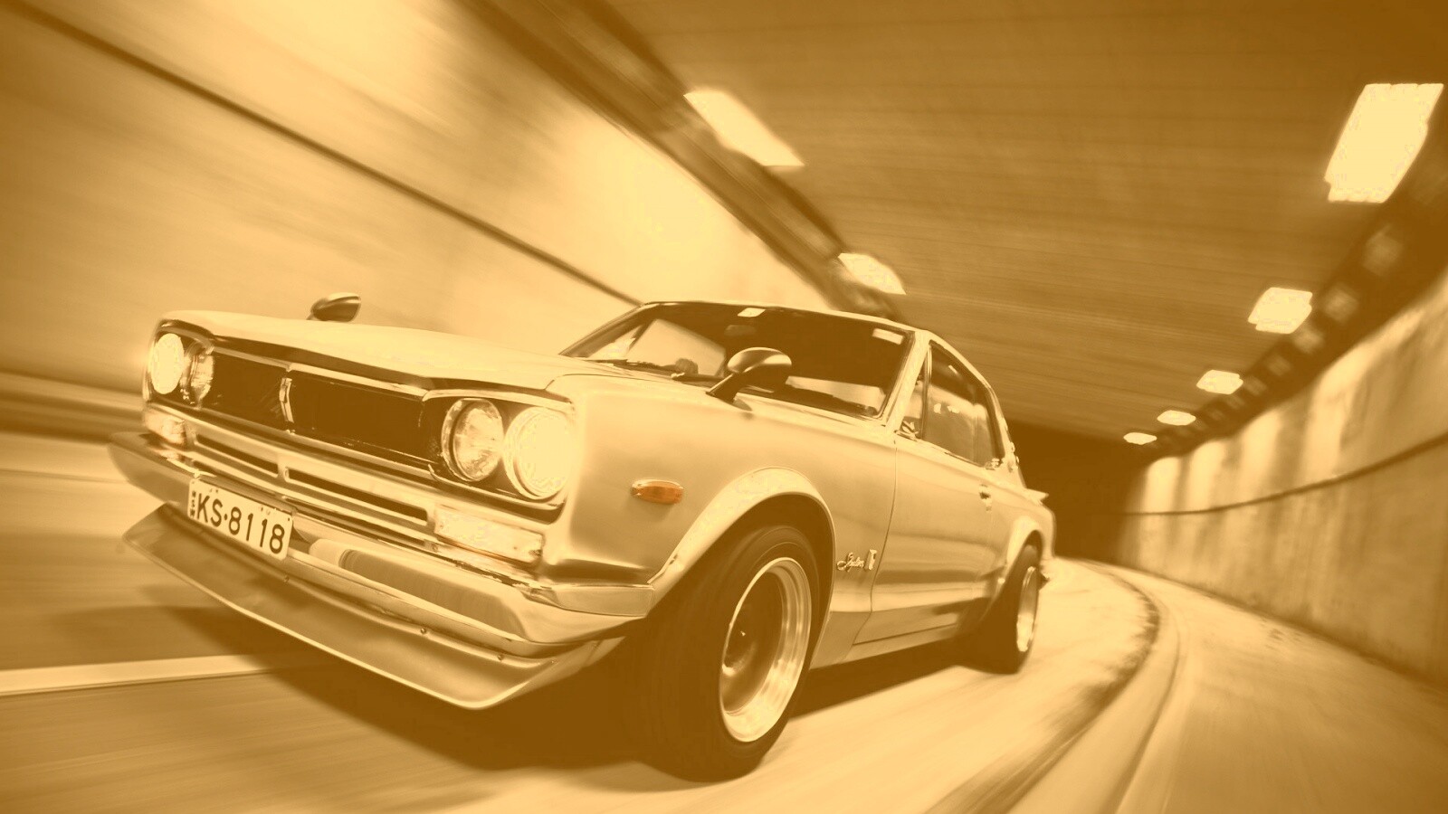Авто в тоннеле обои