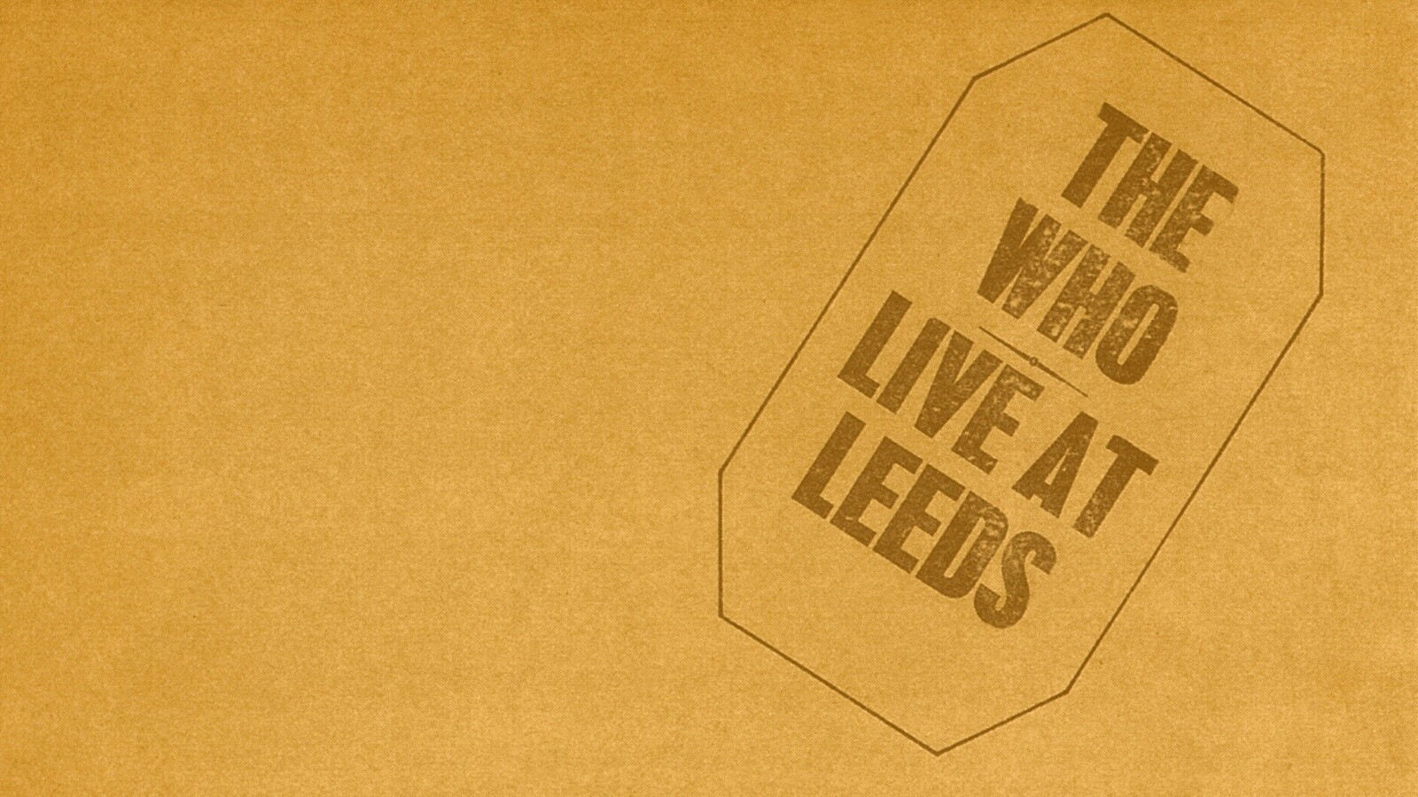 The who live at leeds обои