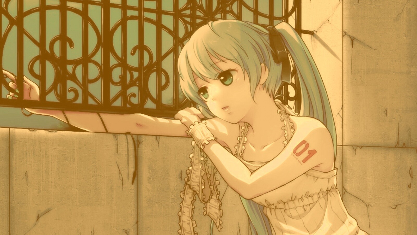 Девушка грустит обои