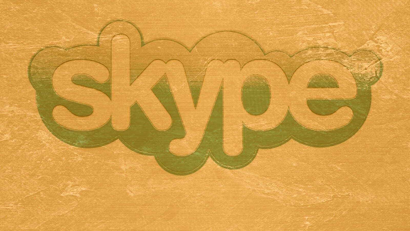 Логотип Скайп на доске обои