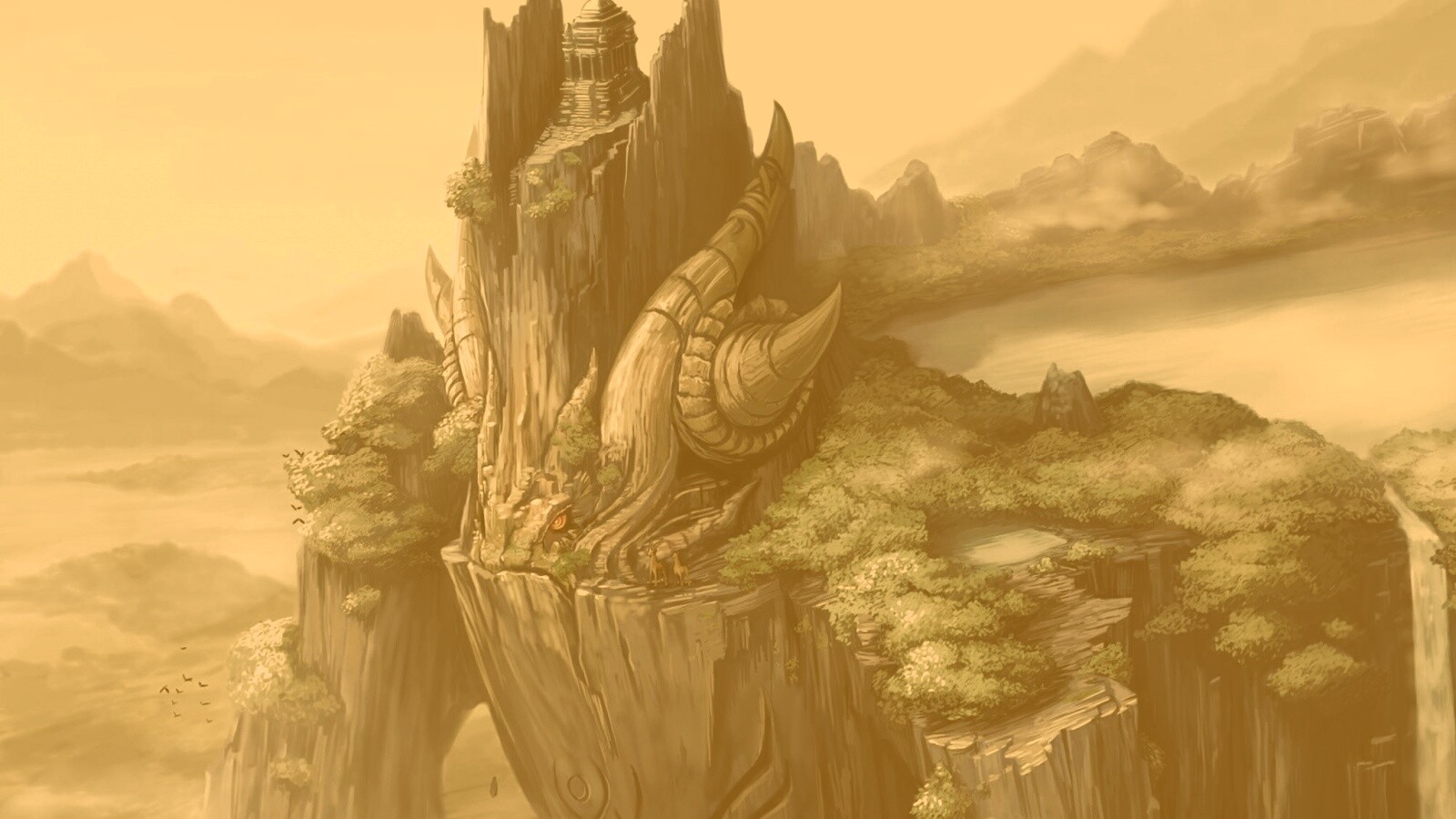 Храм на живой скале обои